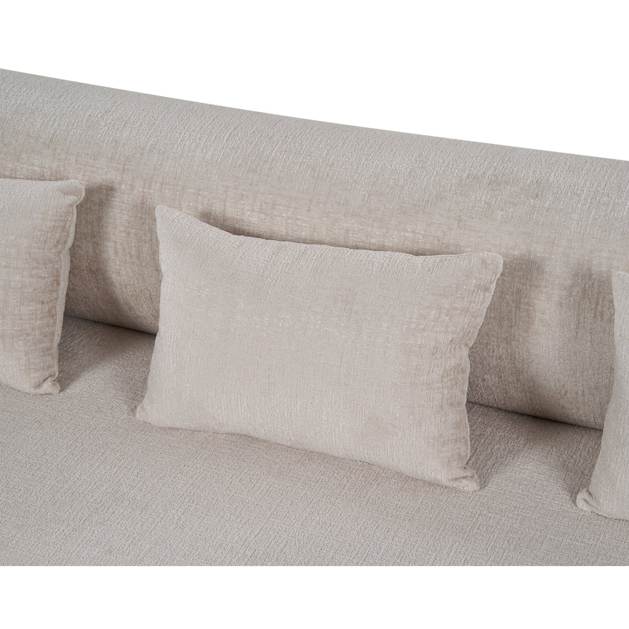 Mitho Bennet Taupe Chenille Fabric Sofa by Liang & Eimil