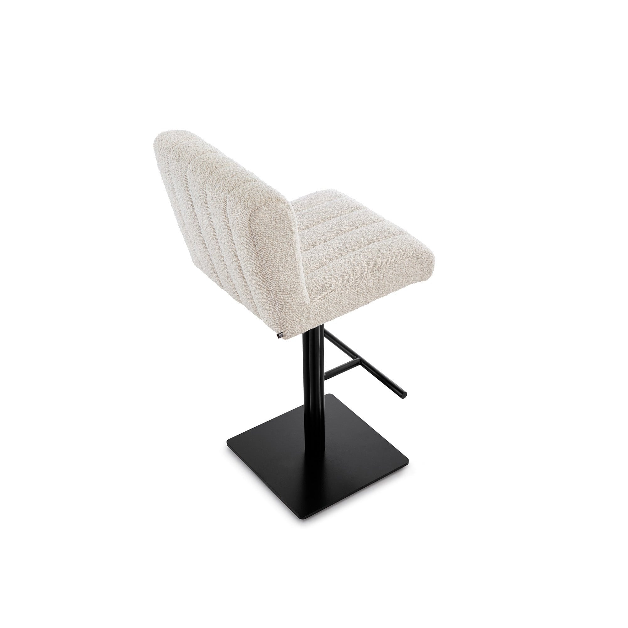 Dukes Boucle Sand Fabric Bar Stool by Liang & Eimil