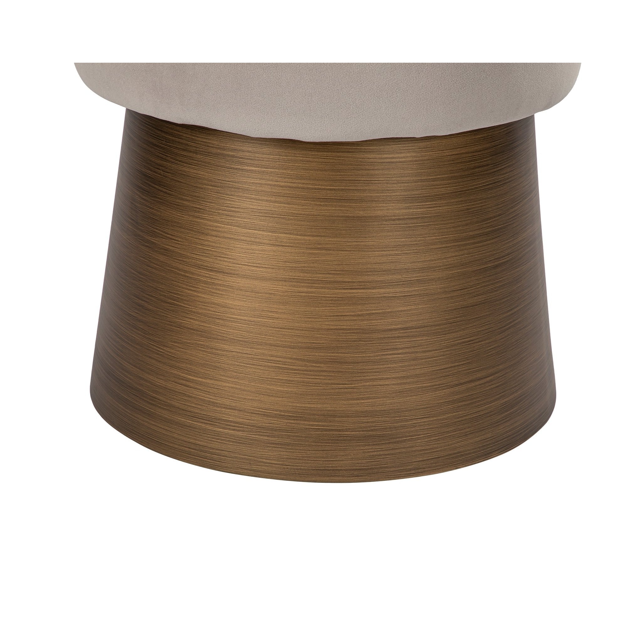 Cyrus Megan Light Grey Velvet Stool by Liang & Eimil