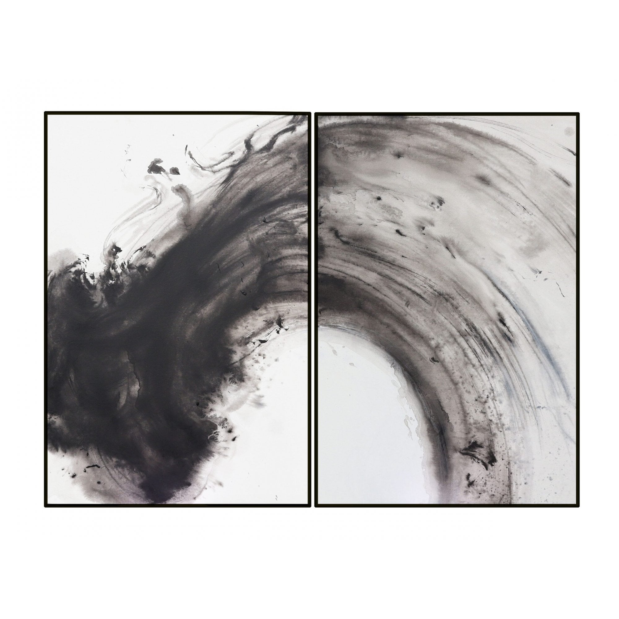 Abstract Wave Painting (set of 2) by Liang & Eimil