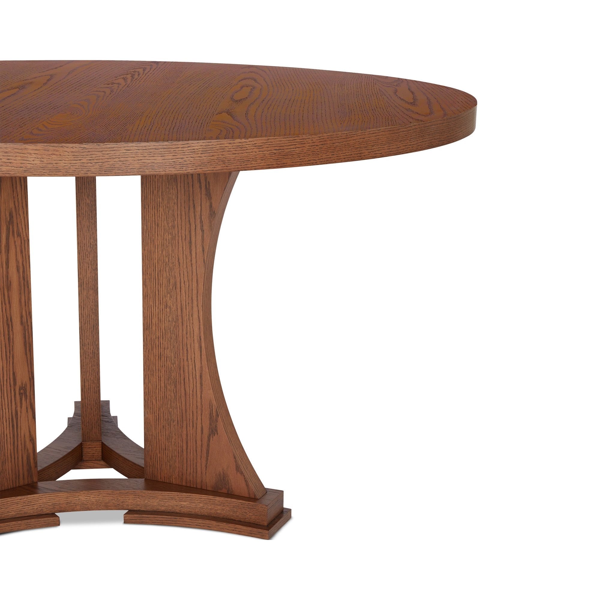 Trevi Brushed Brown Ash Wood Dining Table by Liang & Eimil
