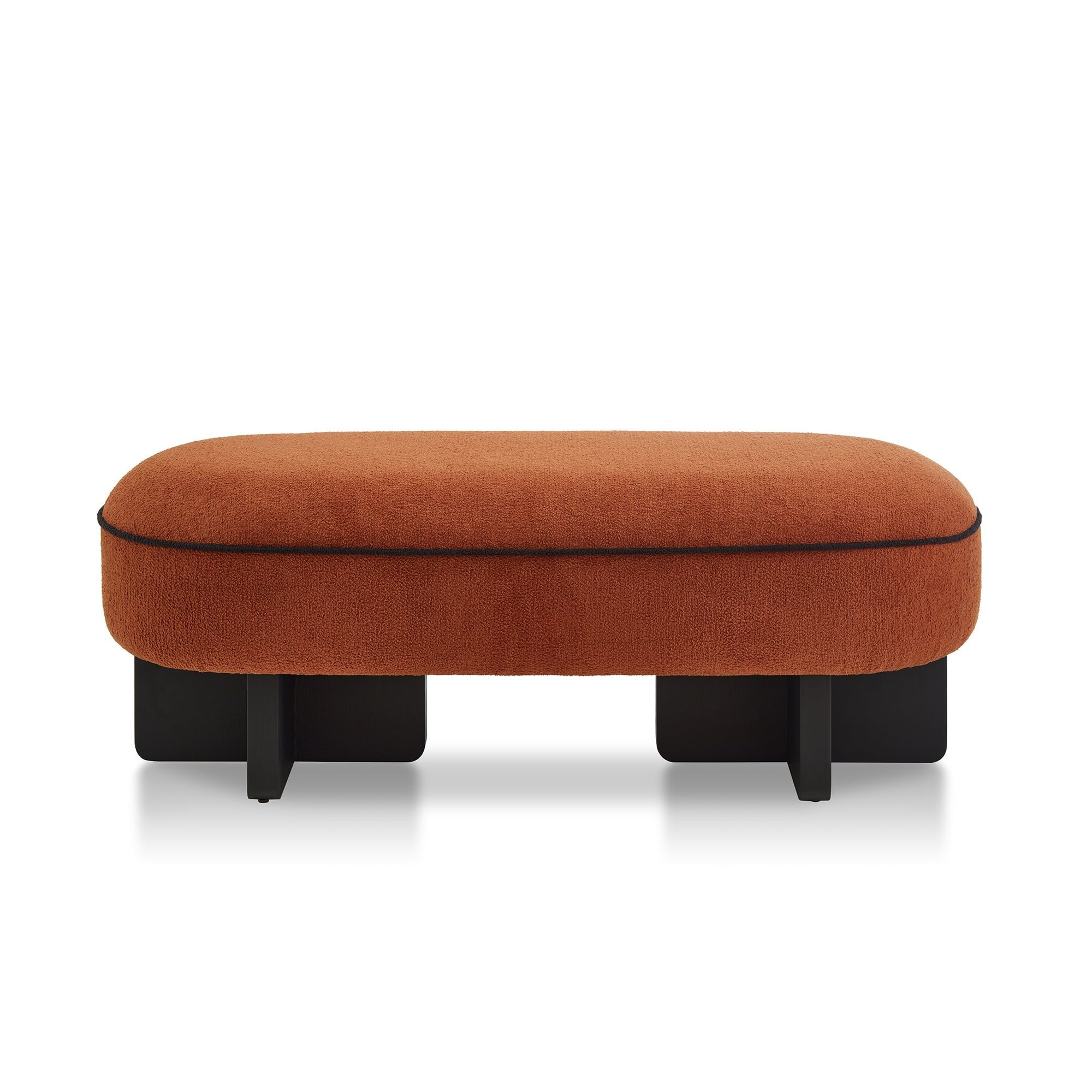 Larson Ash Wood & Lander Rust Fabric Bench Seat by Liang & Eimil