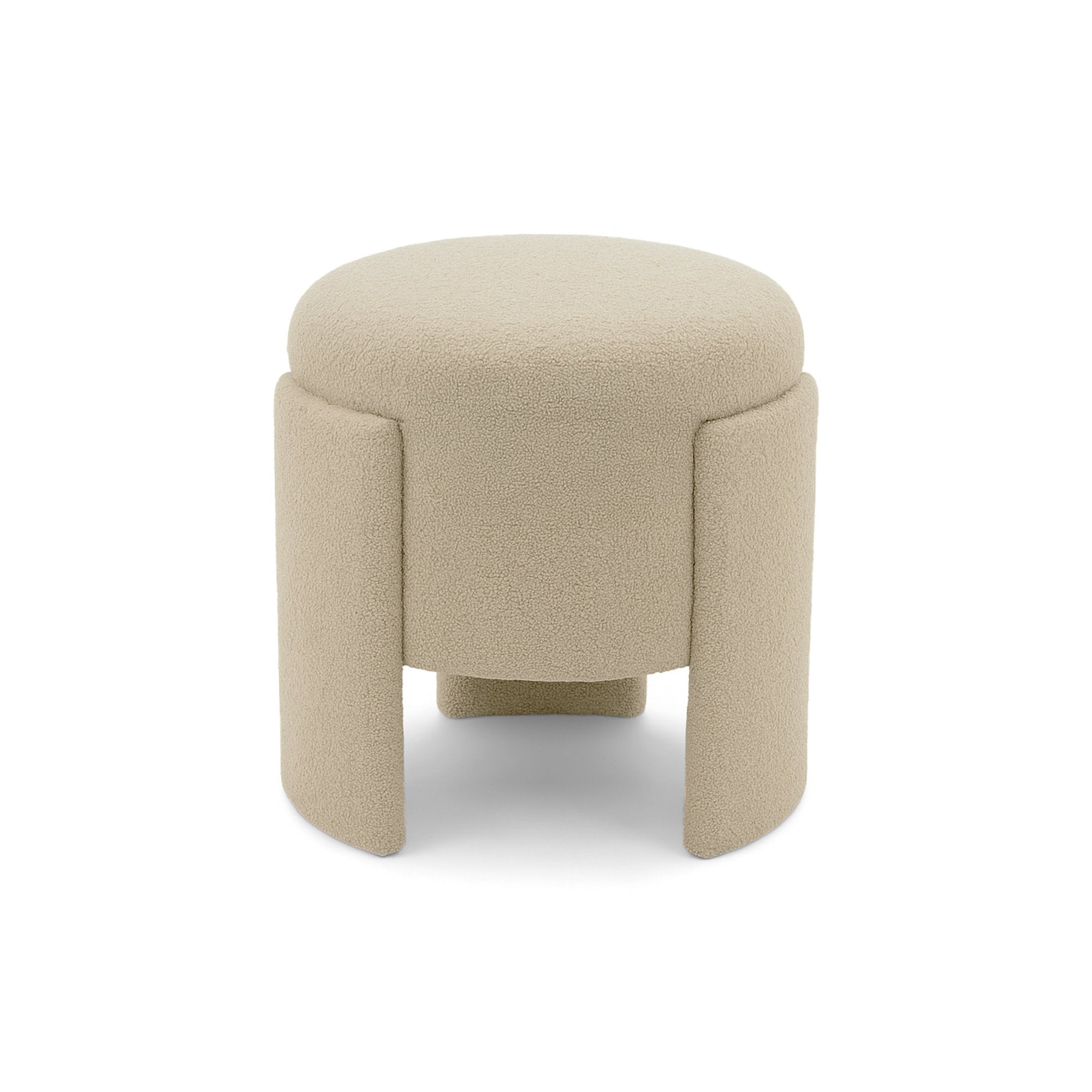 Capela Sand Fabric Stool by Liang & Eimil