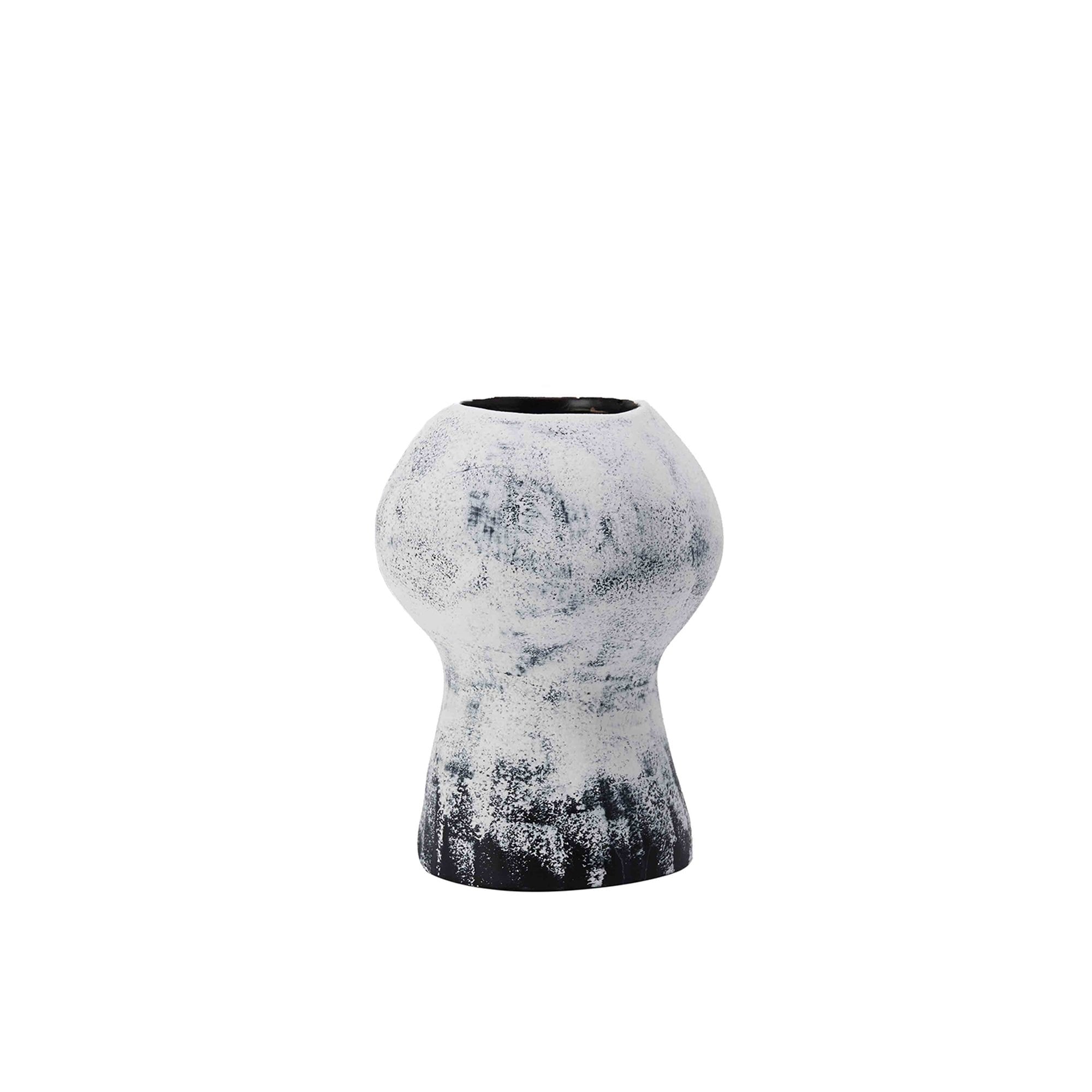 Lynton I Small Black and White Gradient Vase by Liang & Eimil