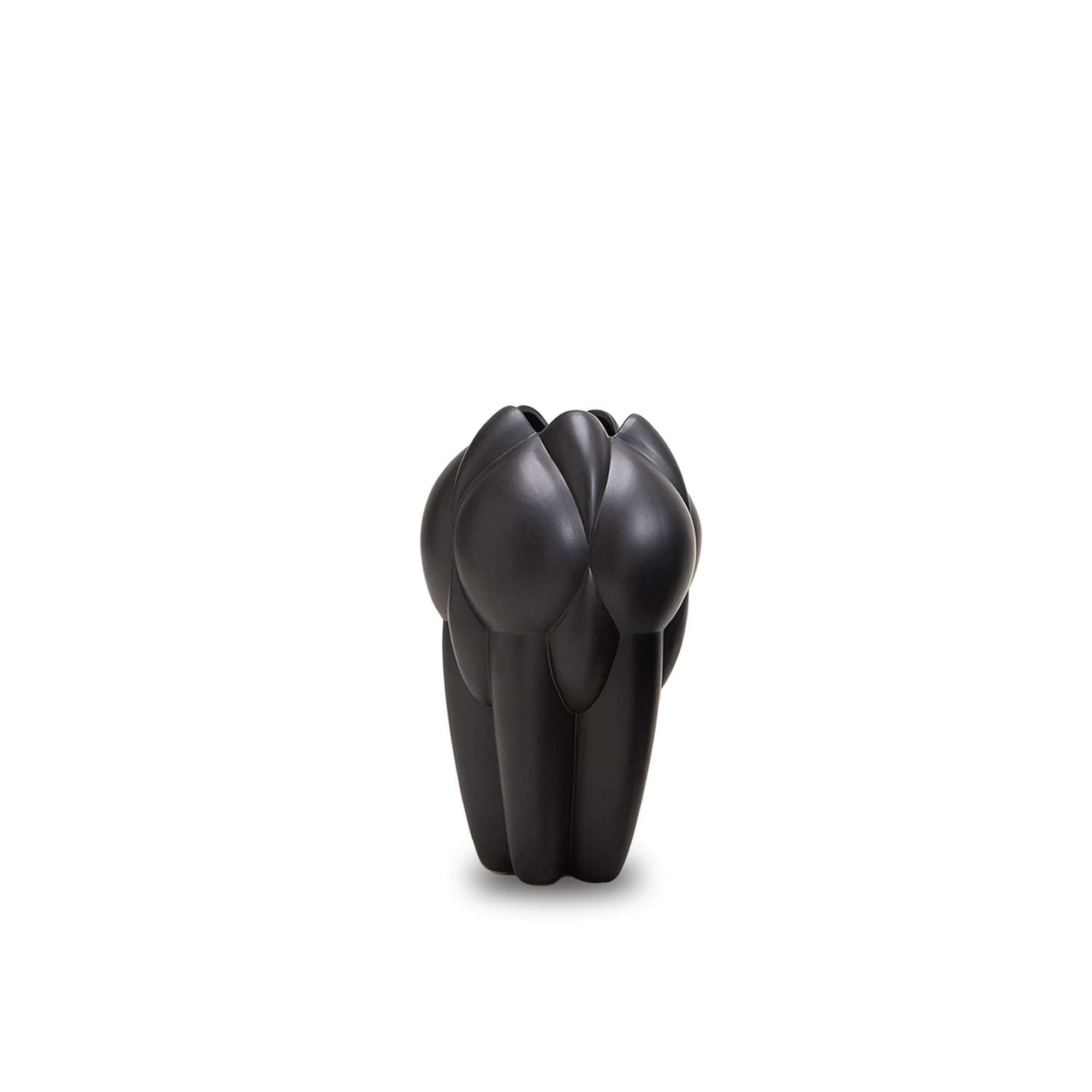 Lax Small Black Ceramic Vase by Liang & Eimil