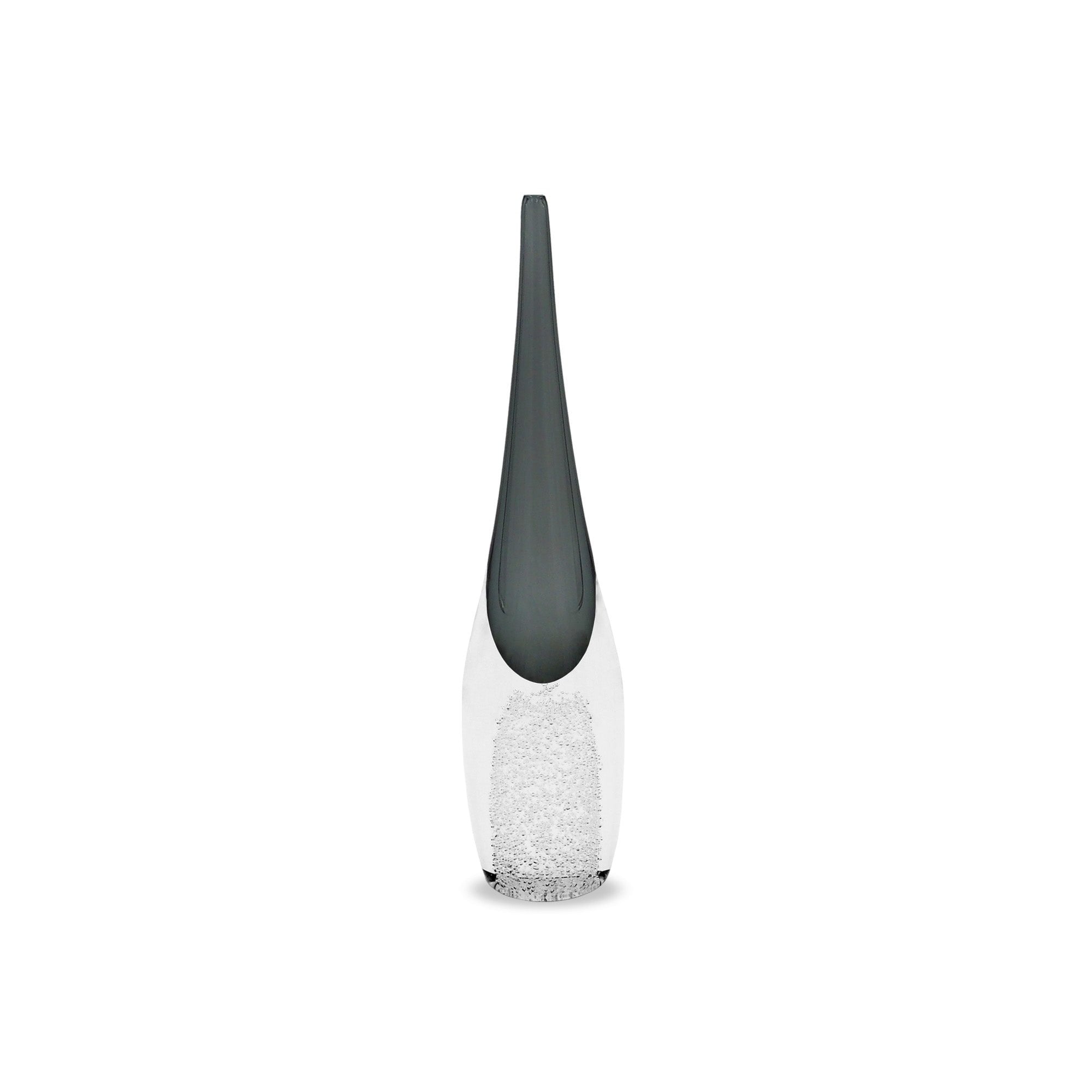 Ellis Large Grey Glass Vase by Liang & Eimil