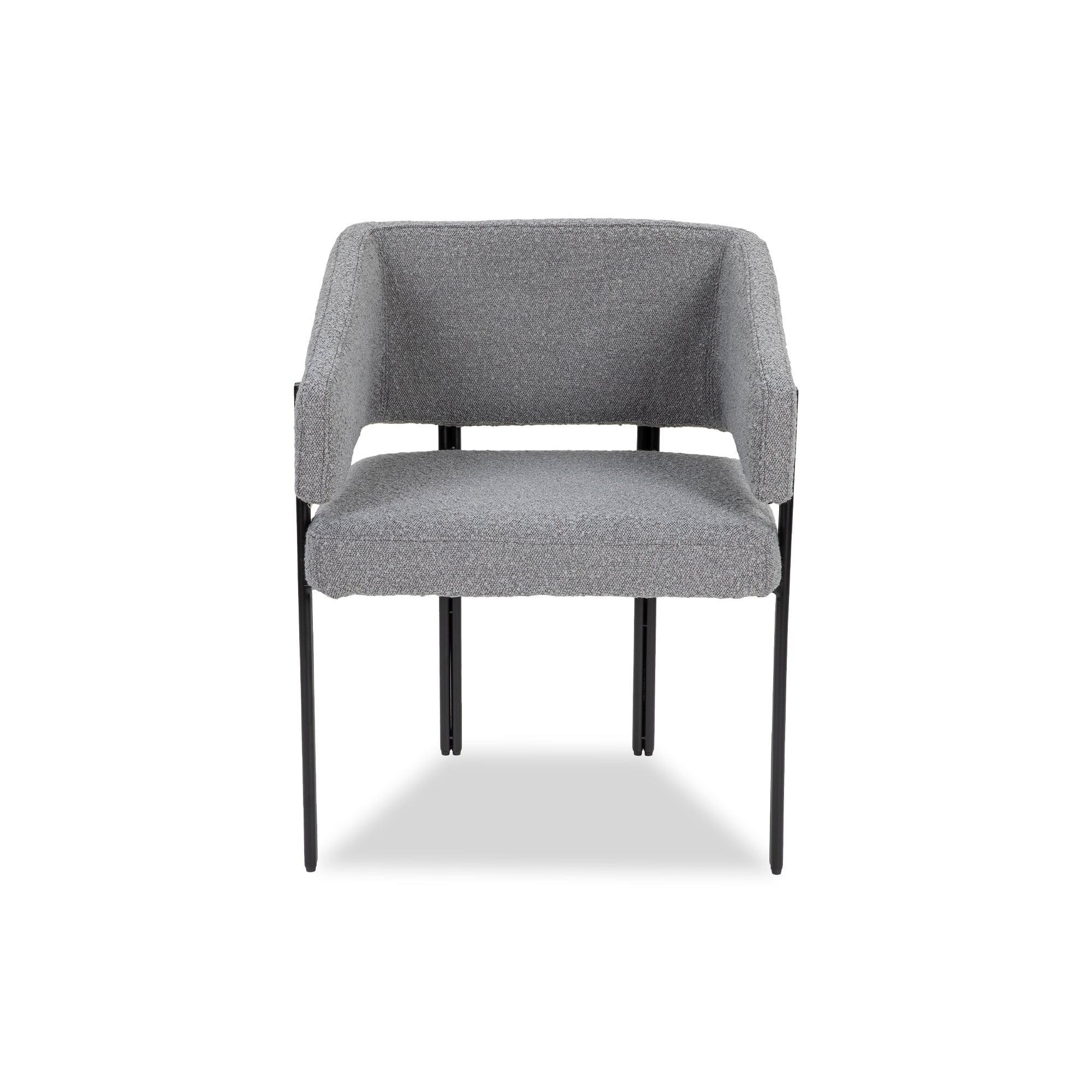 Tatler Boucle Grey Fabric Dining Chair by Liang & Eimil