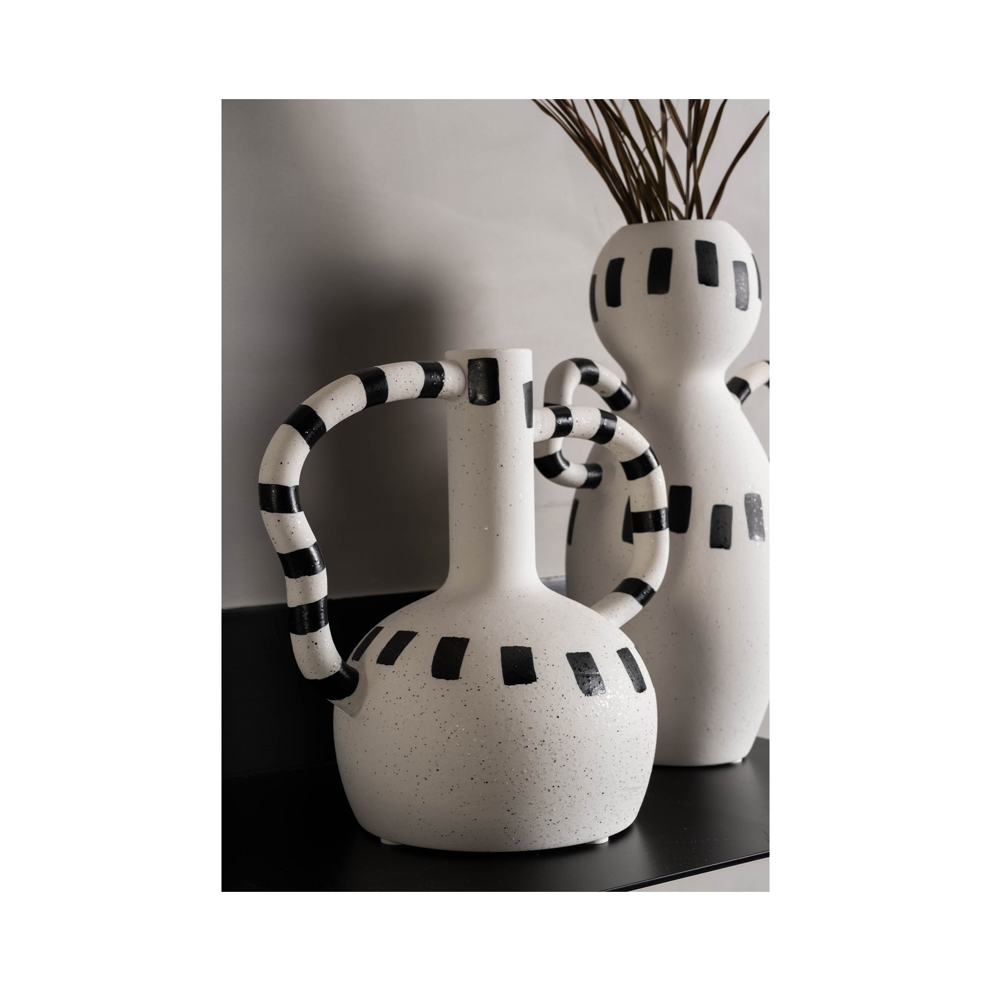 Irving Vase - Black & White Ceramic by Liang & Eimil