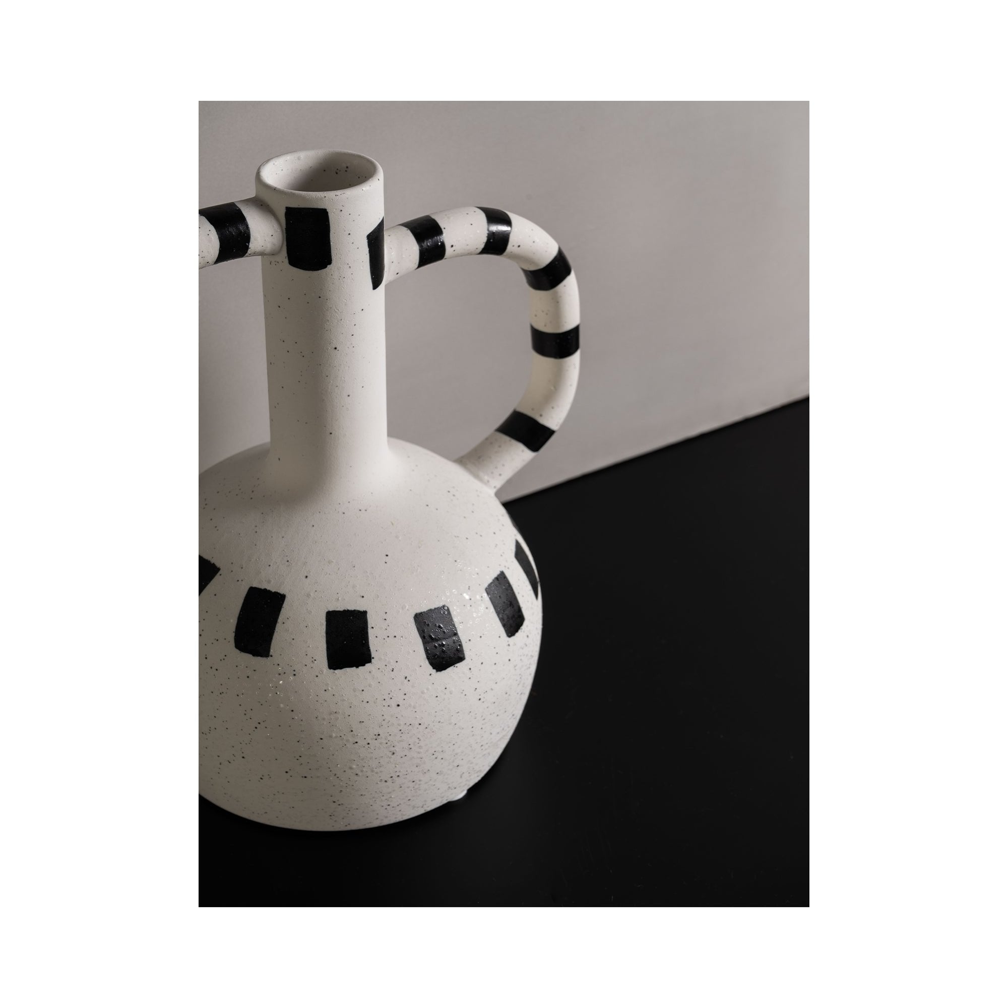 Irving Vase - Black & White Ceramic by Liang & Eimil