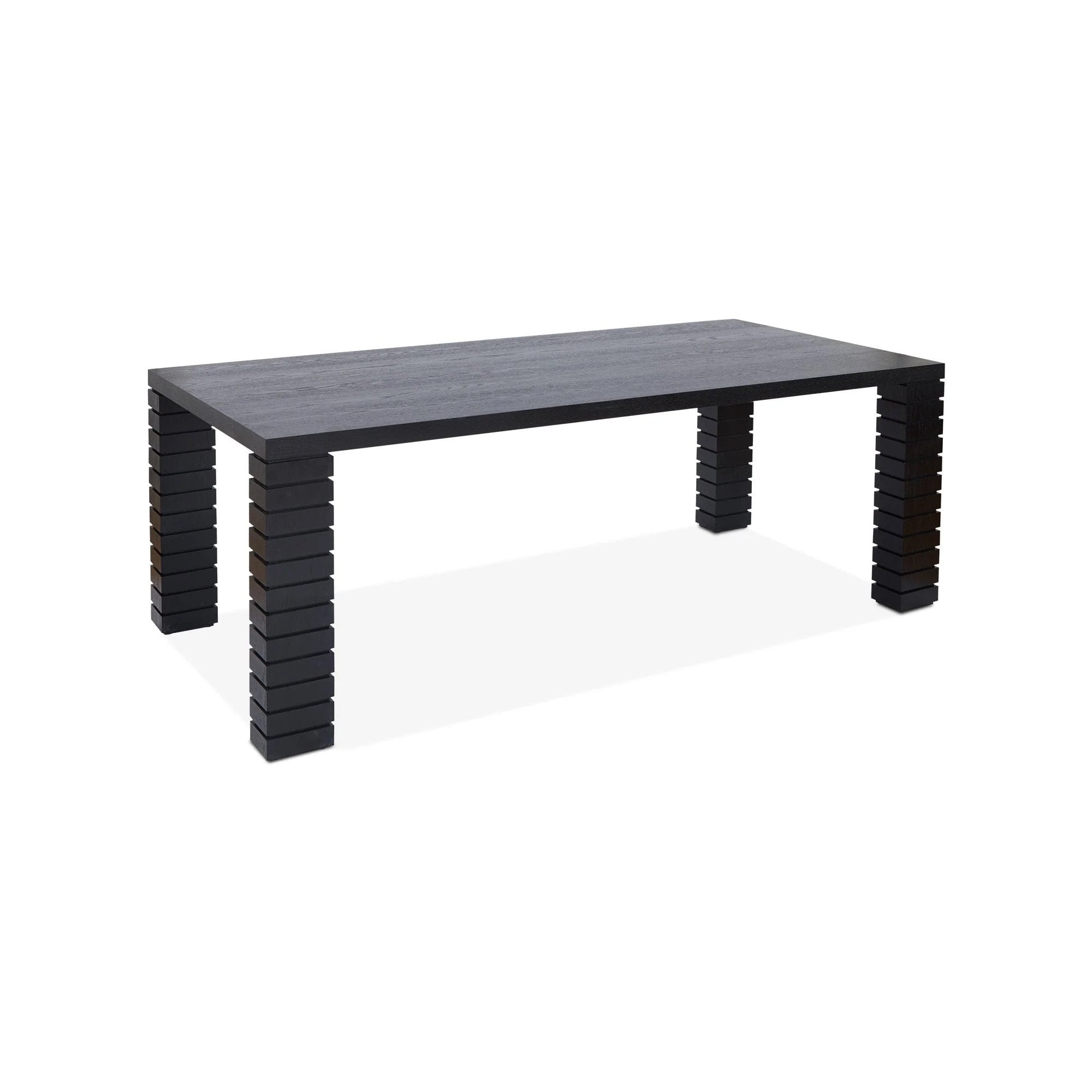 Pascal Brushed Ash Wood & Wenge Dining Table by Liang & Eimil