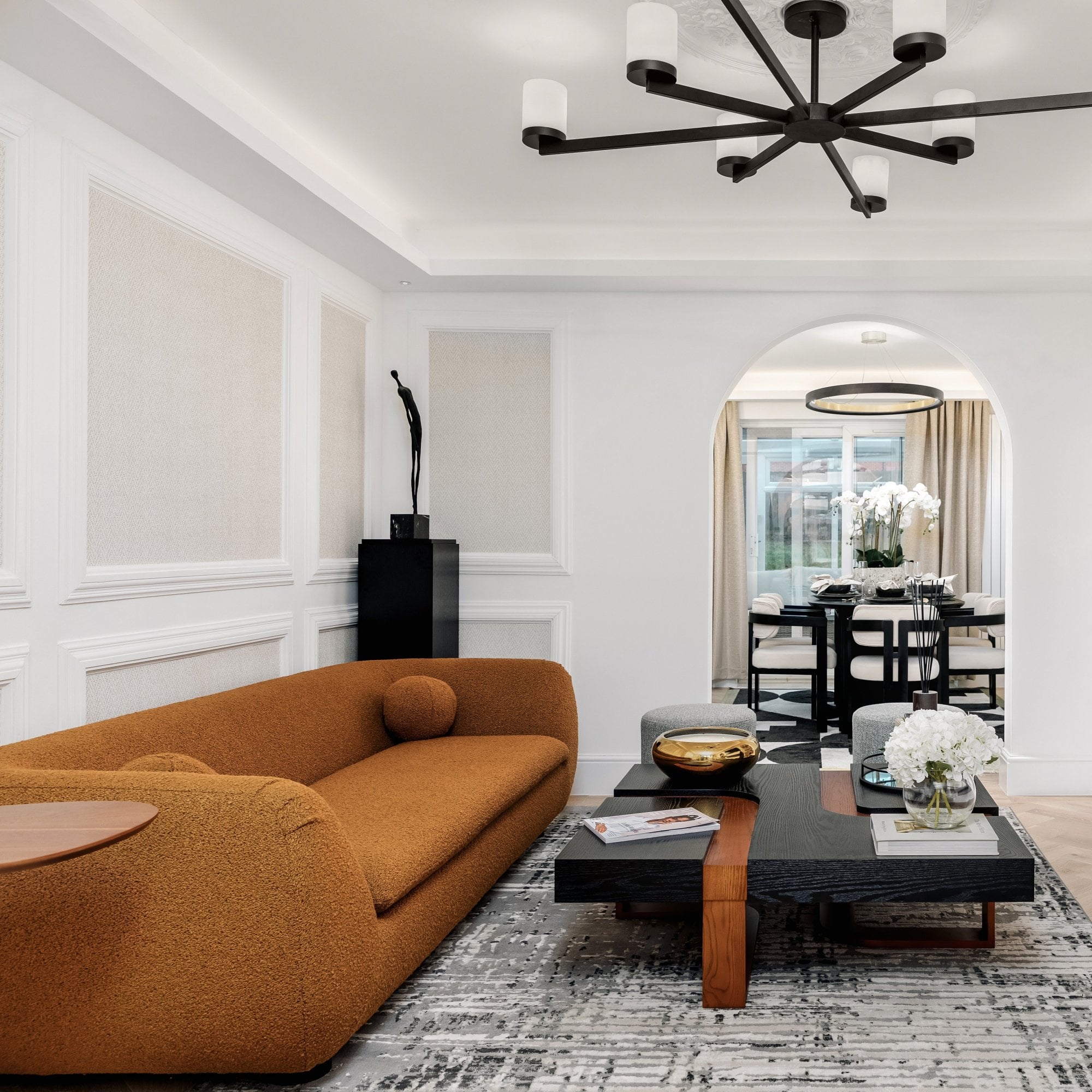 Hudson Beau Clay Boucle Fabric Sofa by Liang & Eimil