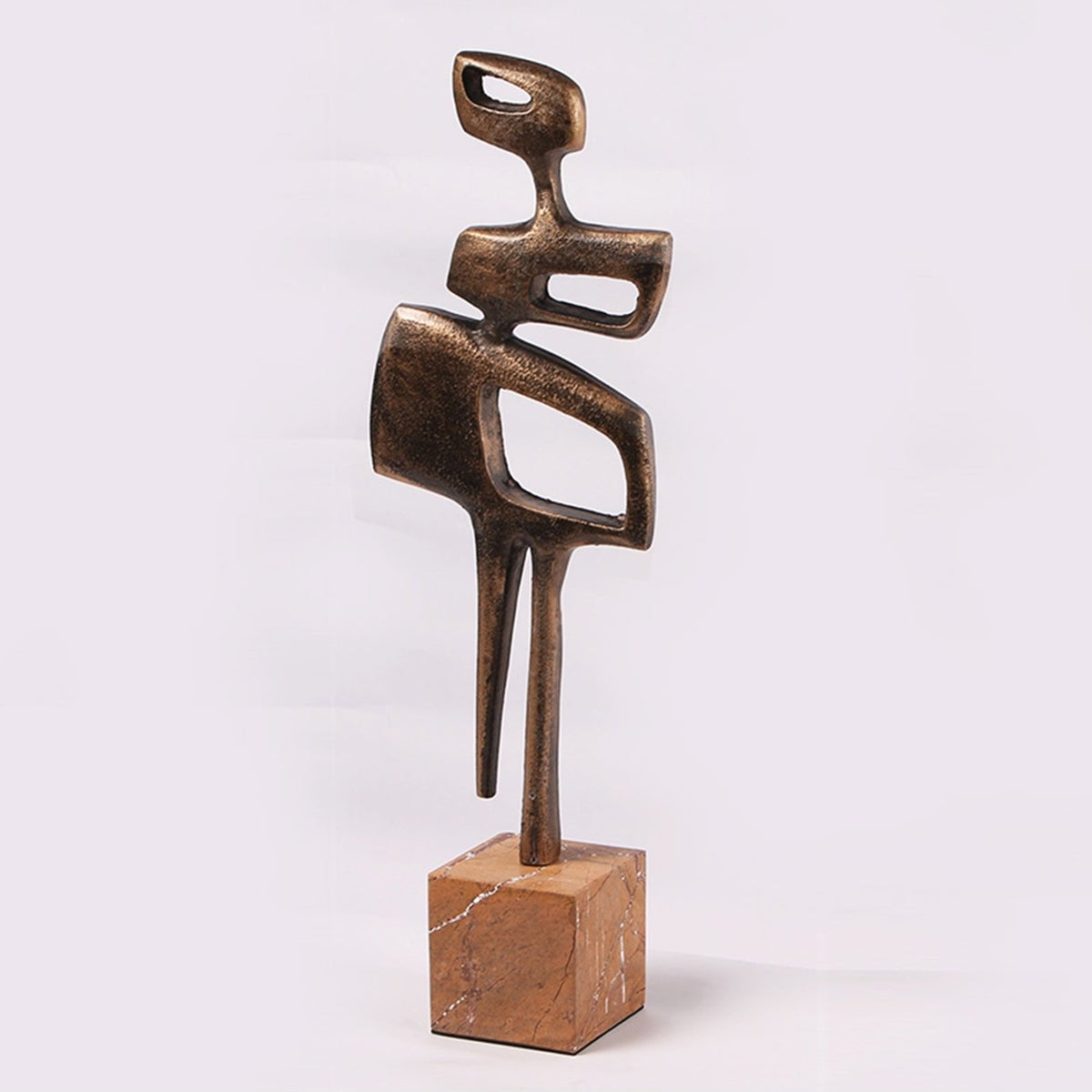 Thalassa Golden Bronze & Marble Sculpture by Liang & Eimil