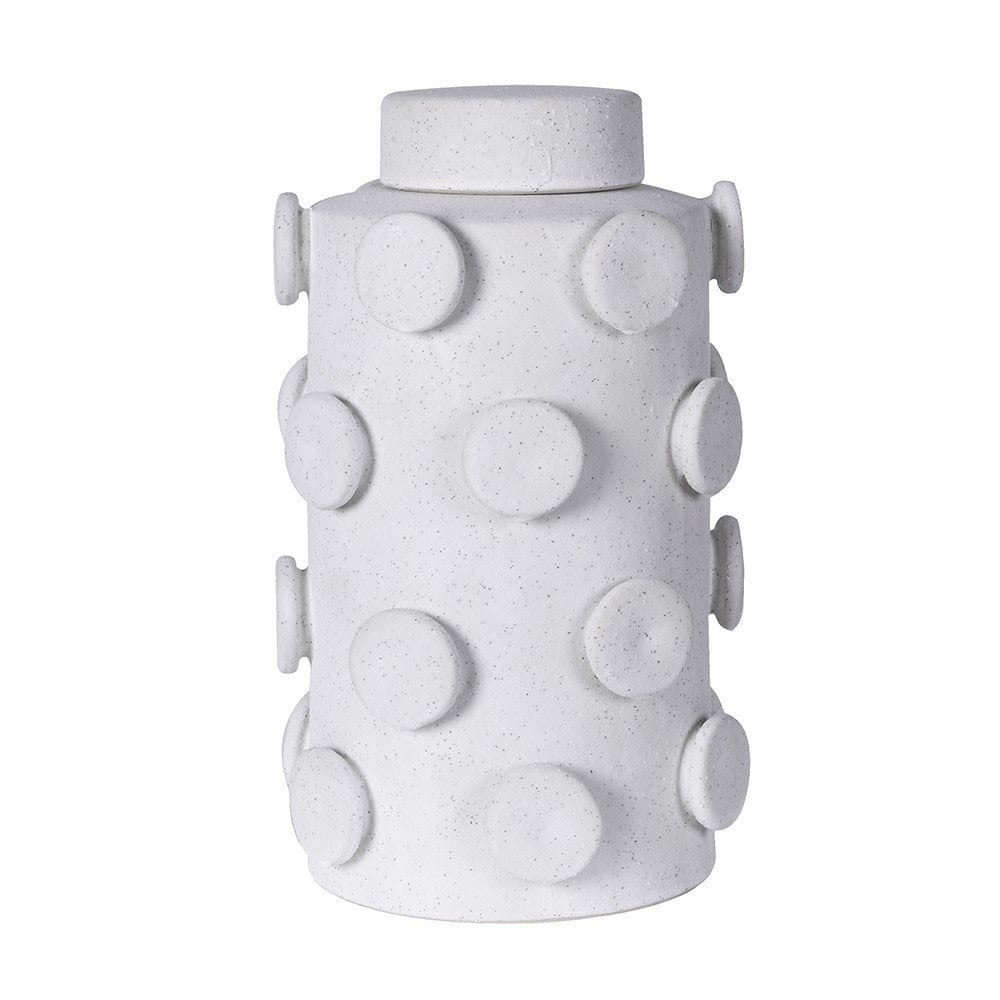 Large Ceramic Circles Lidded Jar by Kensington