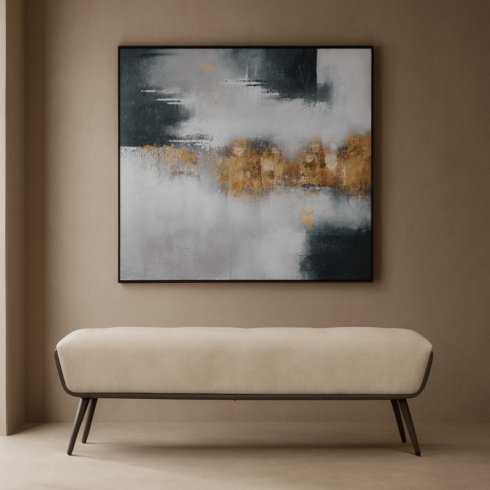 Gold Storm Oil Painting by Tommy Franks