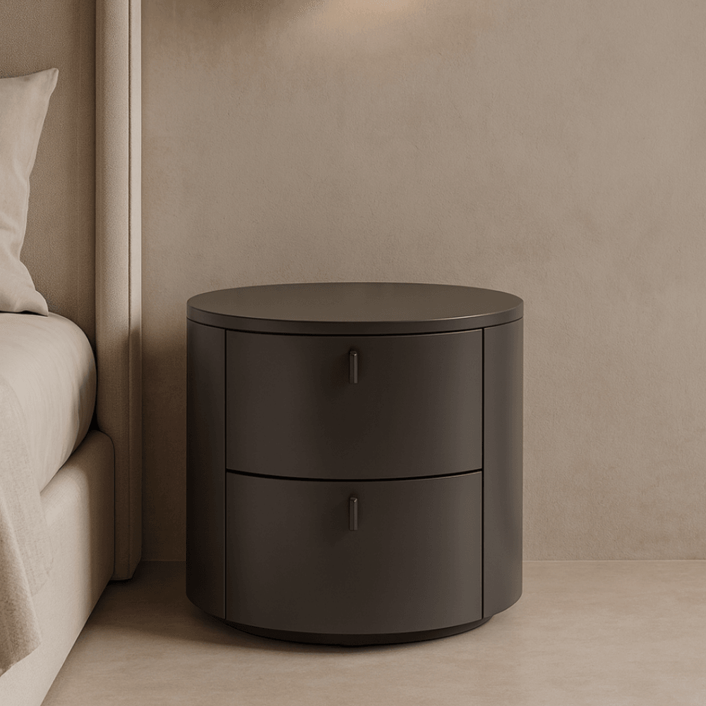 Sims Matte Anthracite Bedside Table by Tommy Franks