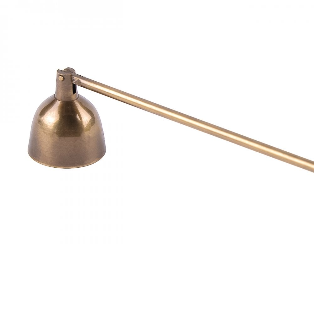 Harris Antique Brass Candle Snuffer with Bone Inlay Handle by Libra Interiors