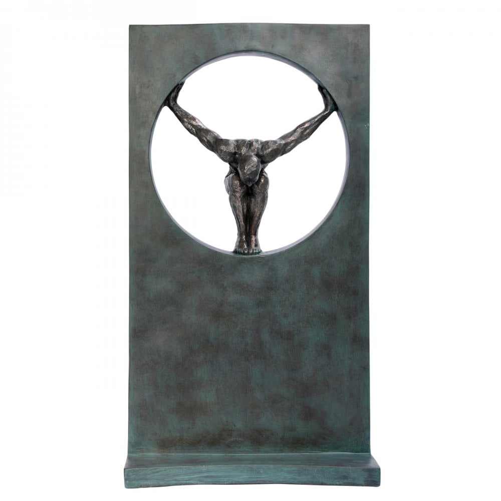 Precision Diver Antique Bronze Sculpture by Libra Interiors