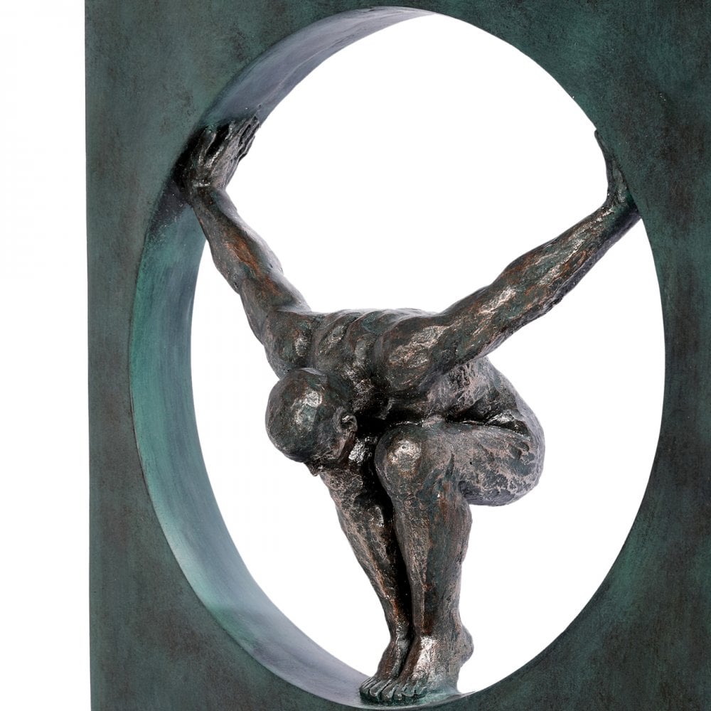 Precision Diver Antique Bronze Sculpture by Libra Interiors
