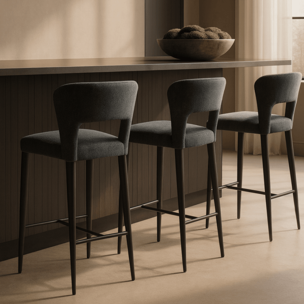 Pari II London Steel Bar Stool by Tommy Franks
