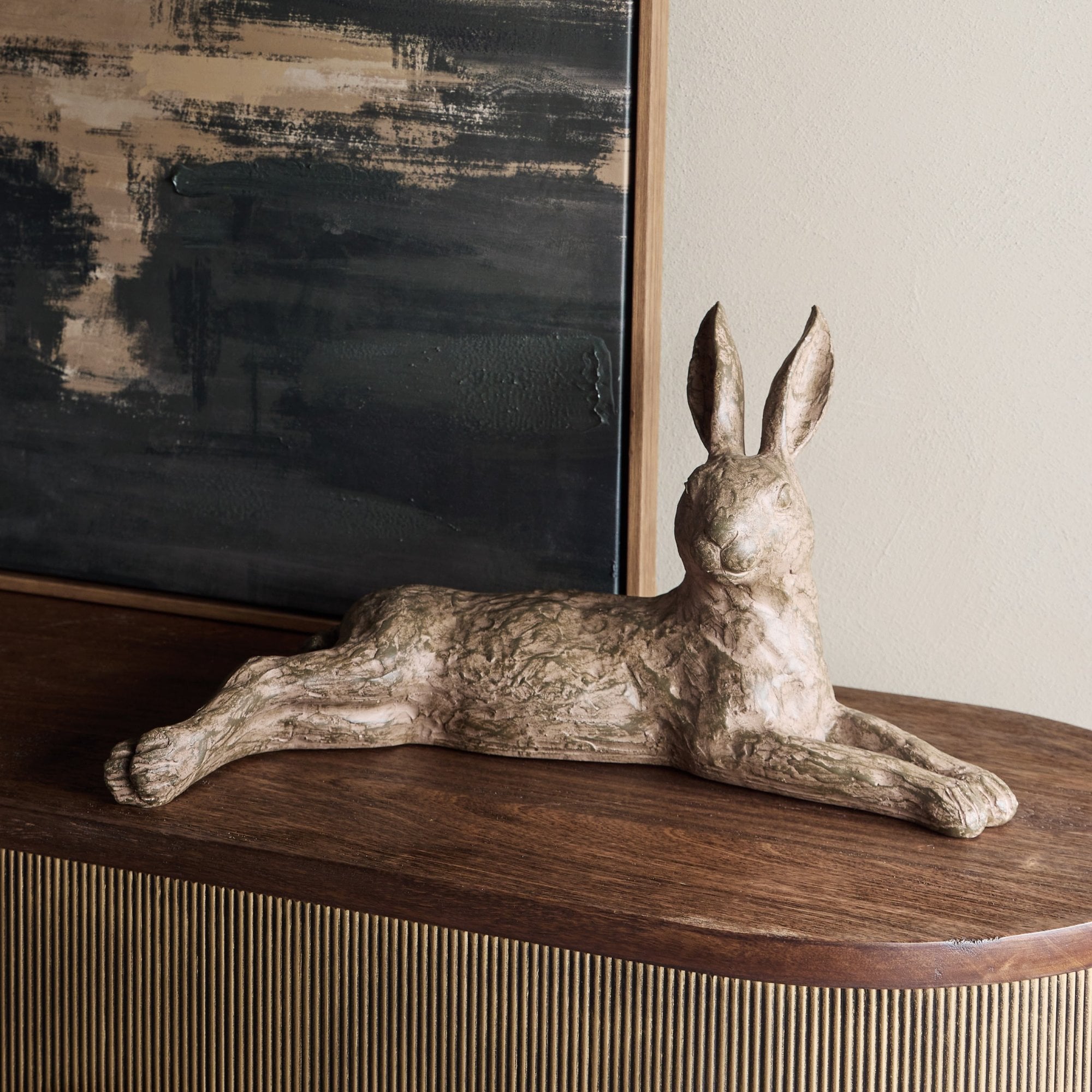 Hurrell Rustic Lying Hare by Libra Interiors