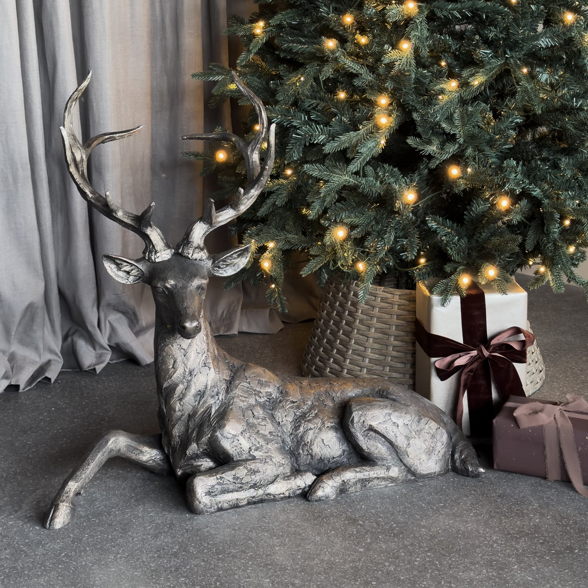 Ewan Regal Lying Down Stag by Libra Interiors