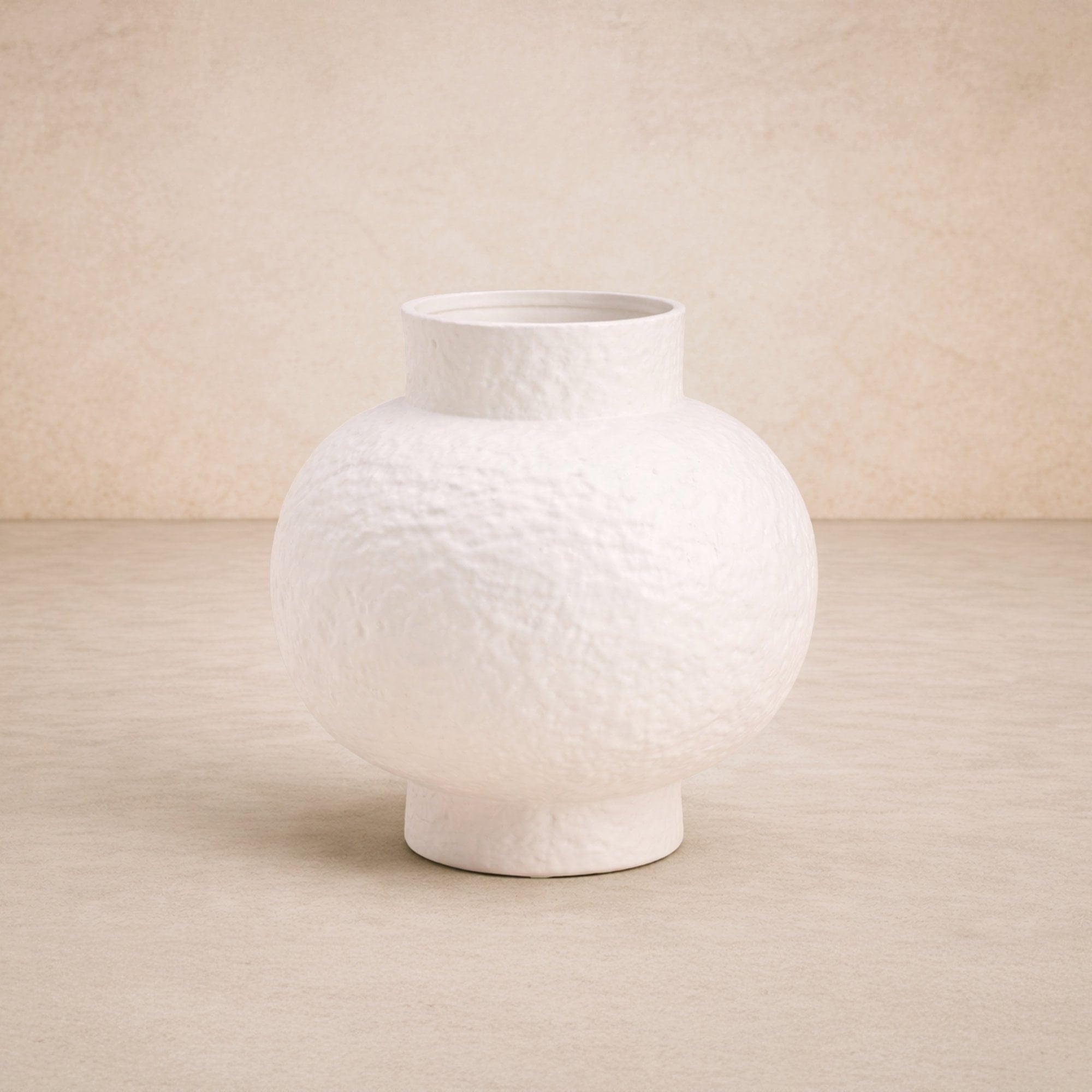 Erosia White Ceramic Vase by Liang & Eimil