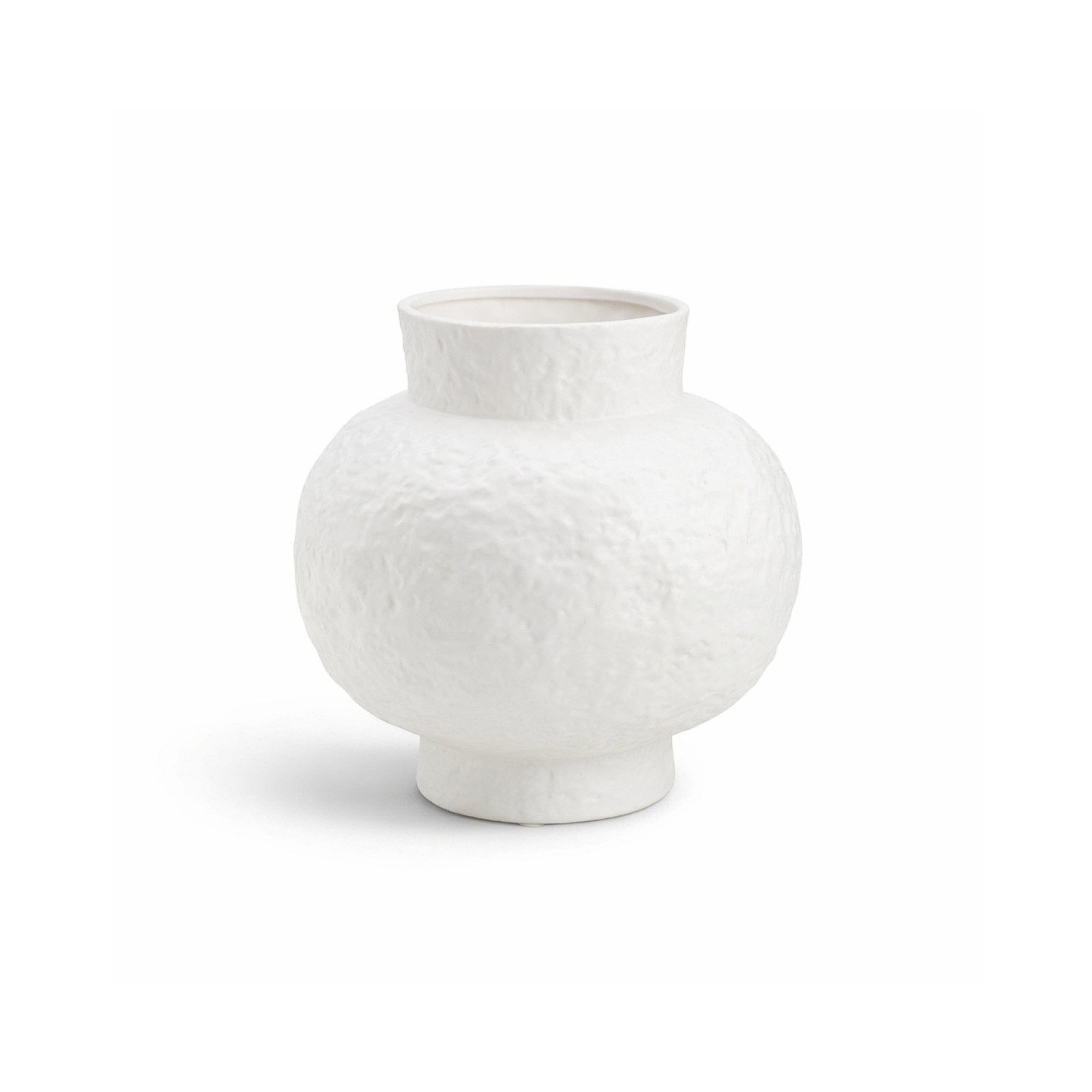 Erosia White Ceramic Vase by Liang & Eimil