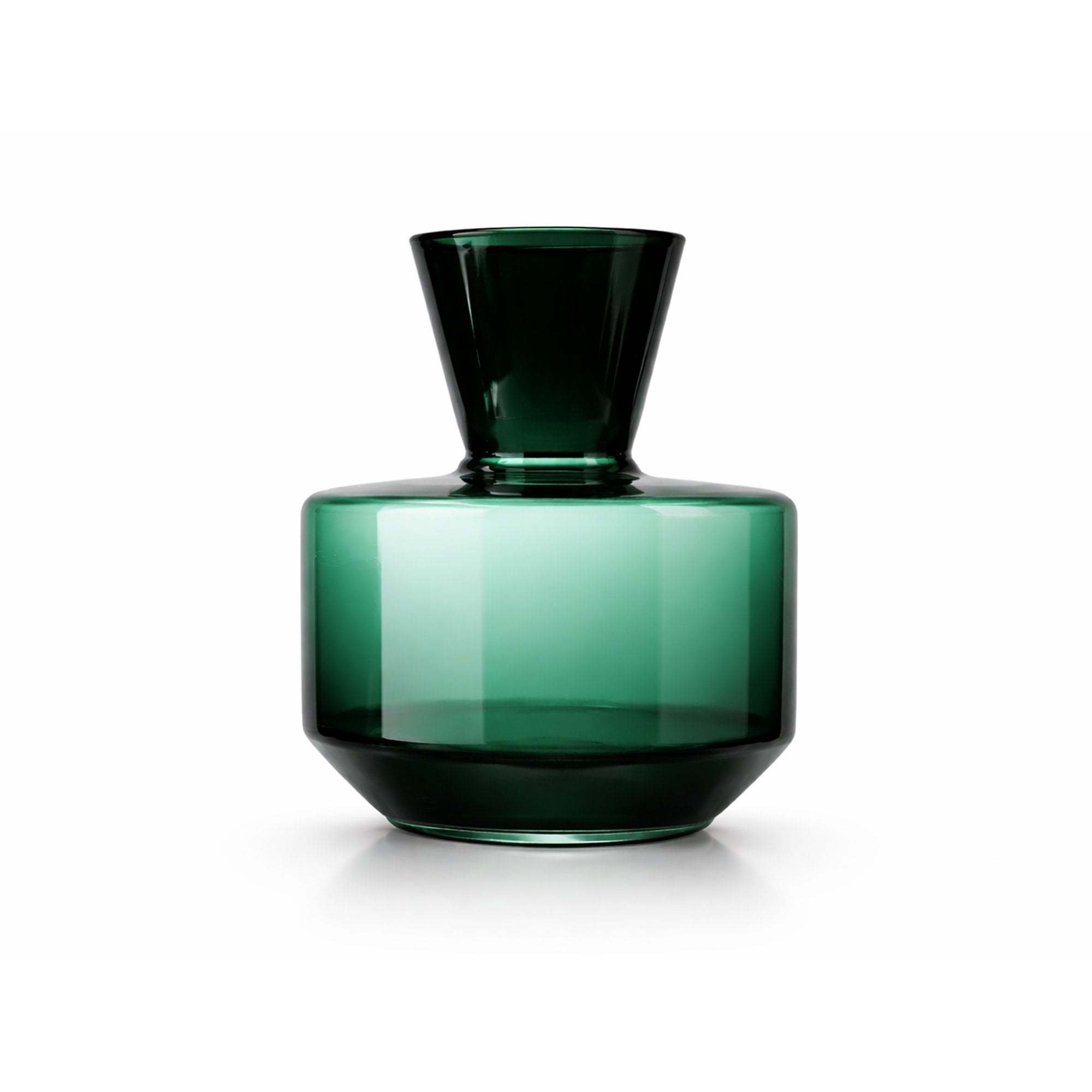 Marenzo Small Vase - Green Glass by Liang & Eimil