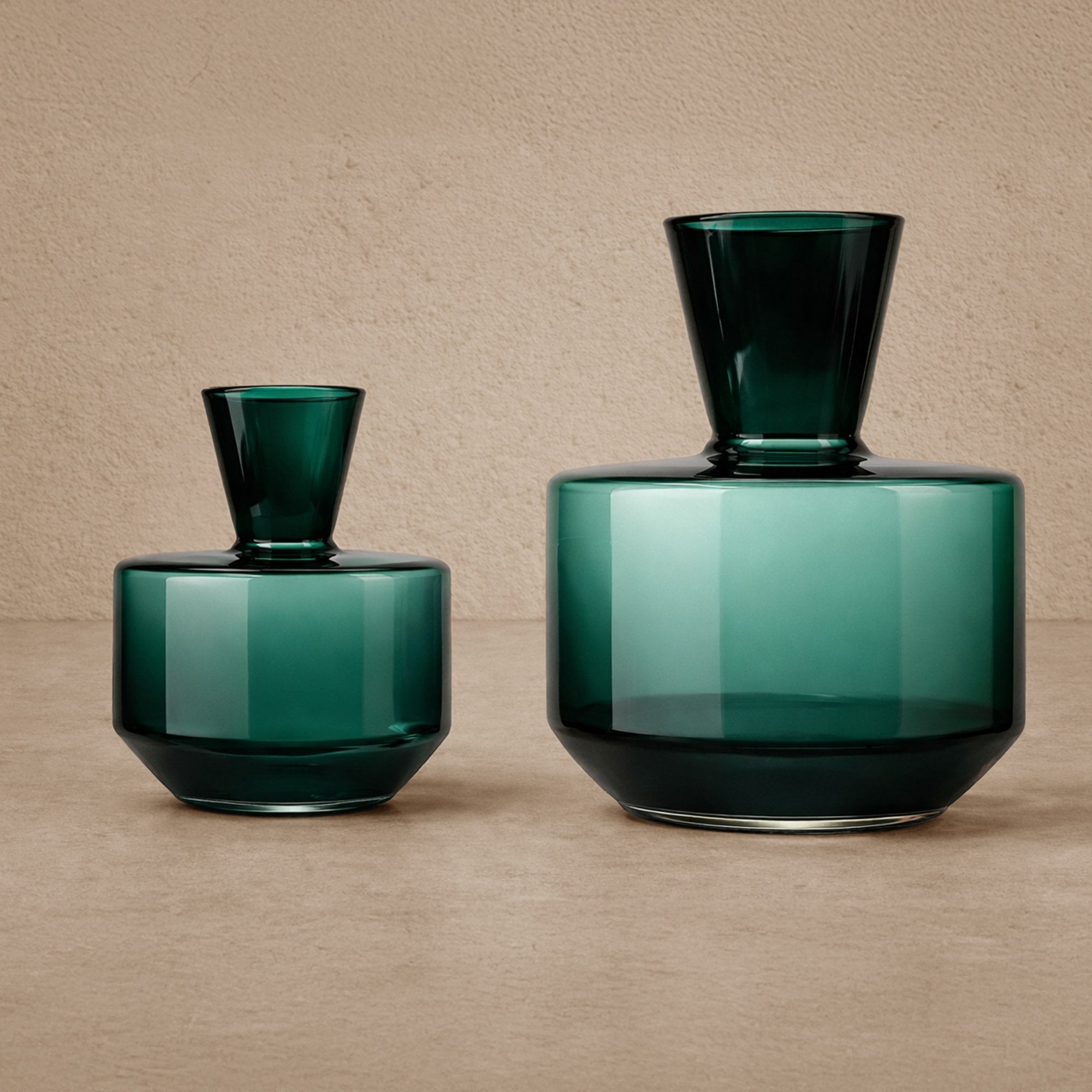 Marenzo Small Vase - Green Glass by Liang & Eimil