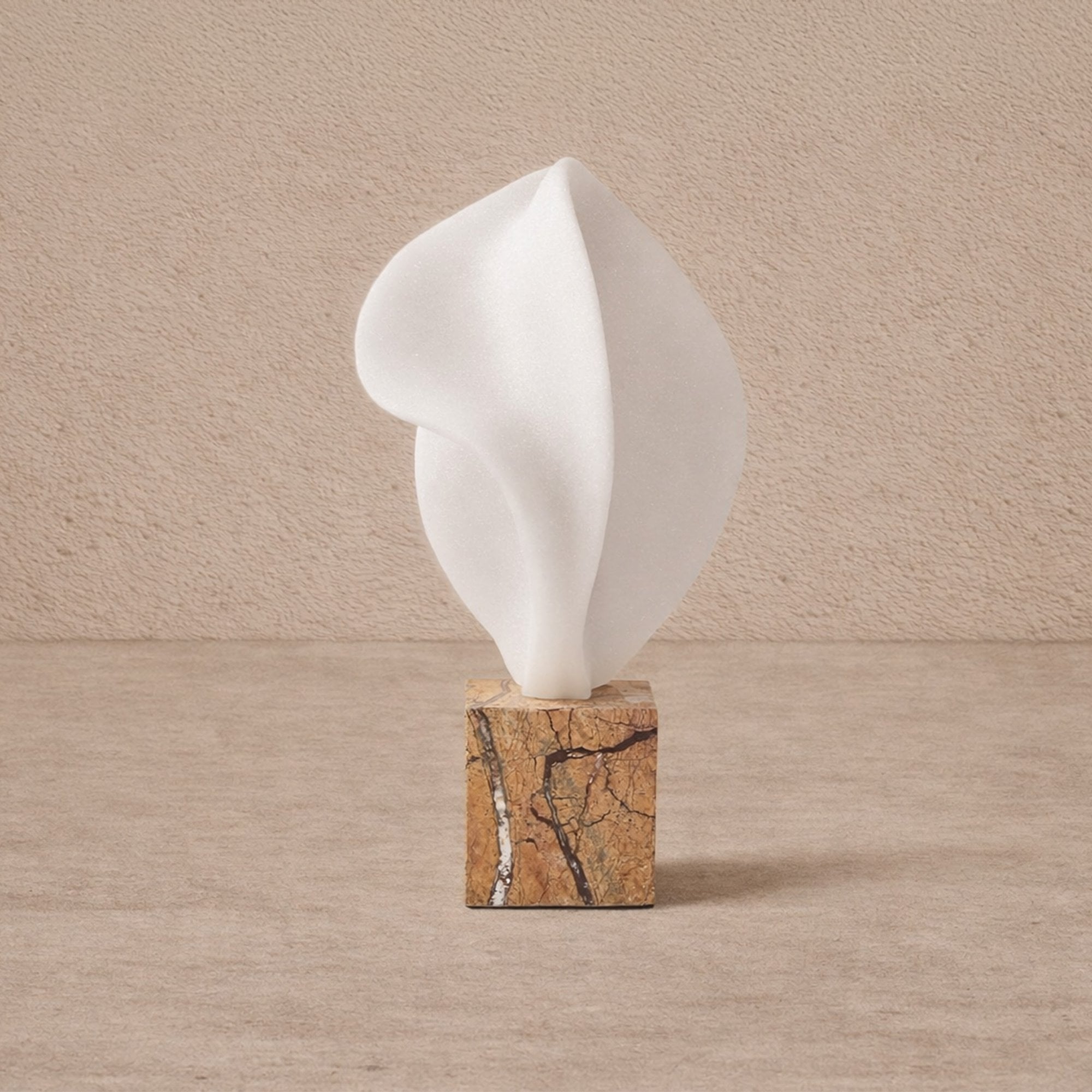 Calla White Marble Effect Sculpture by Liang & Eimil