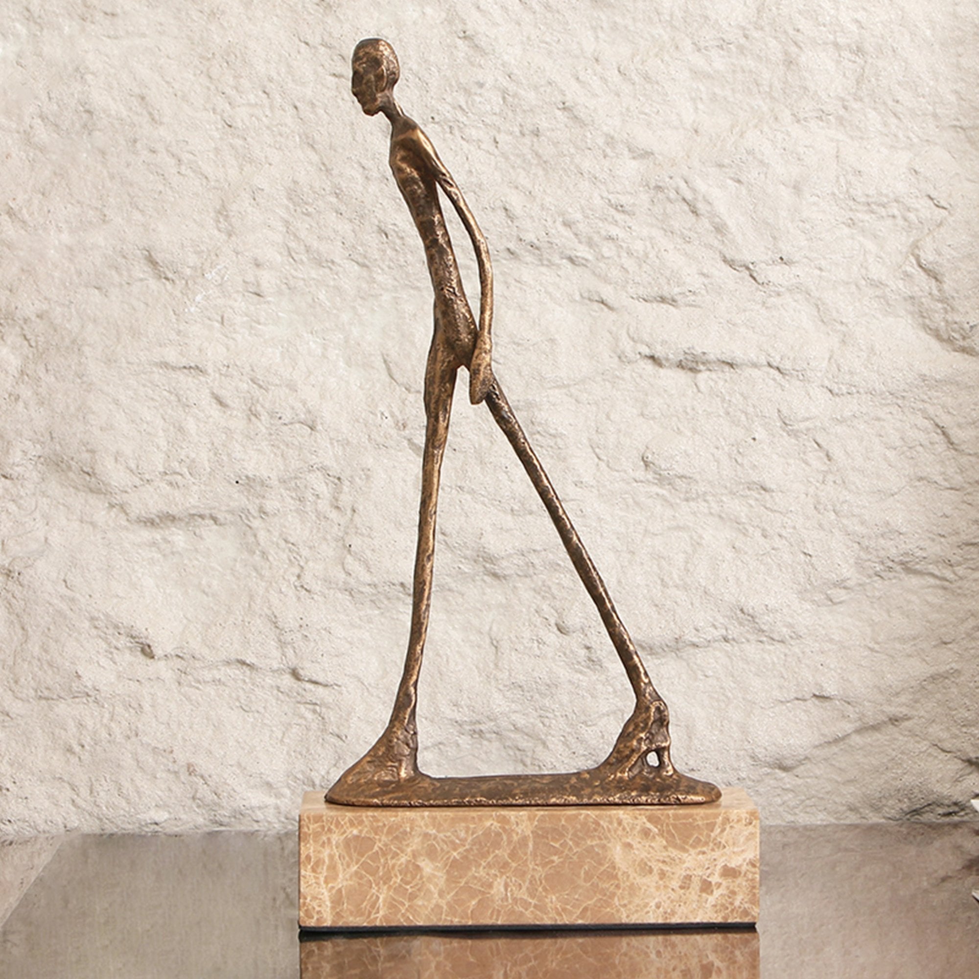 Stride Gold Bronze Sculpture by Liang & Eimil