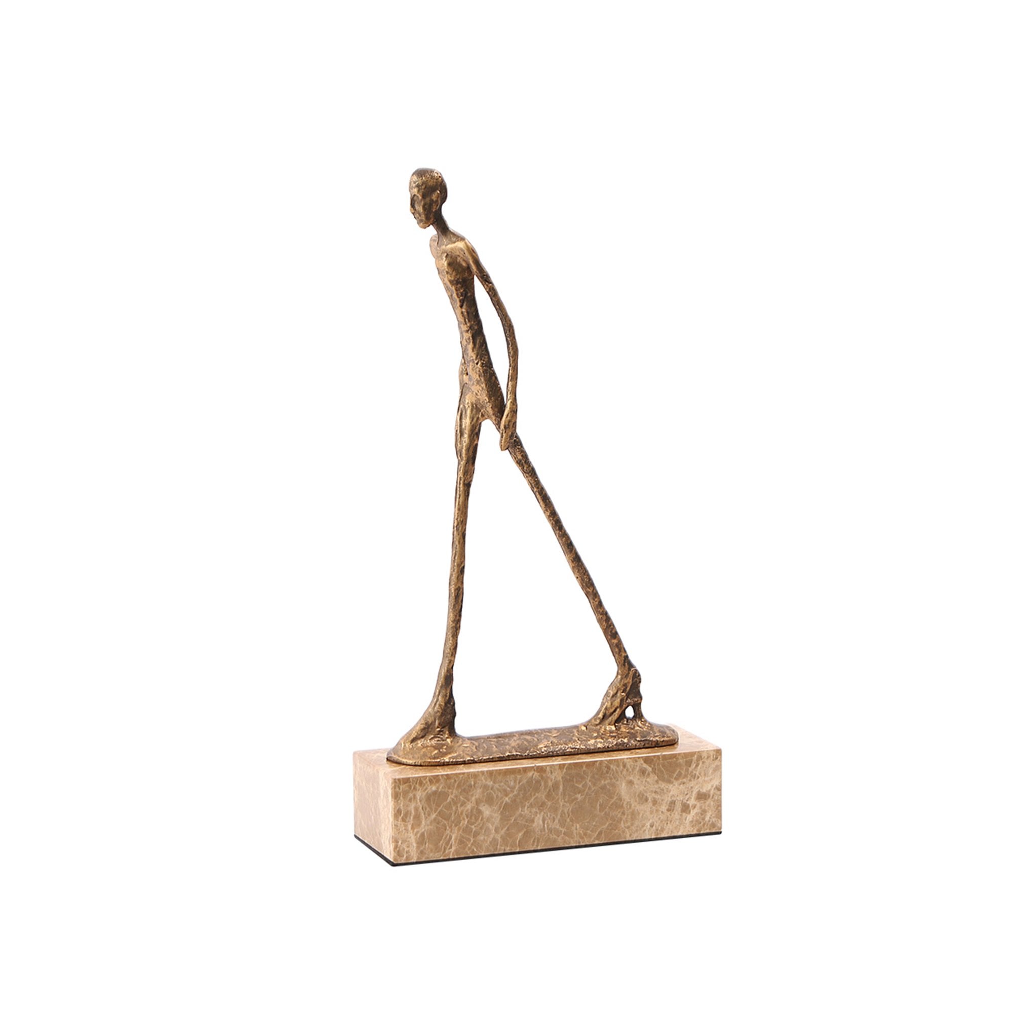 Stride Gold Bronze Sculpture by Liang & Eimil