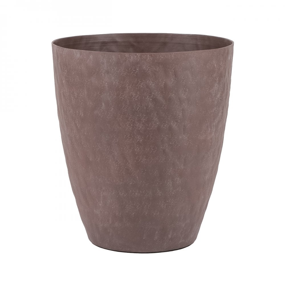 Samui Brown Stonewash Tapered Planter by Libra Interiors