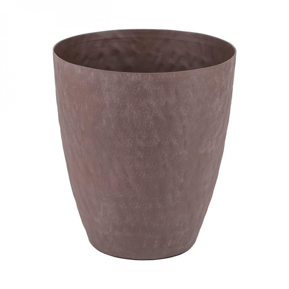 Samui Brown Stonewash Tapered Planter by Libra Interiors