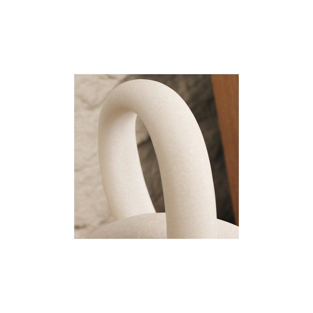 Loop White Marble Effect Sculpture by Liang & Eimil