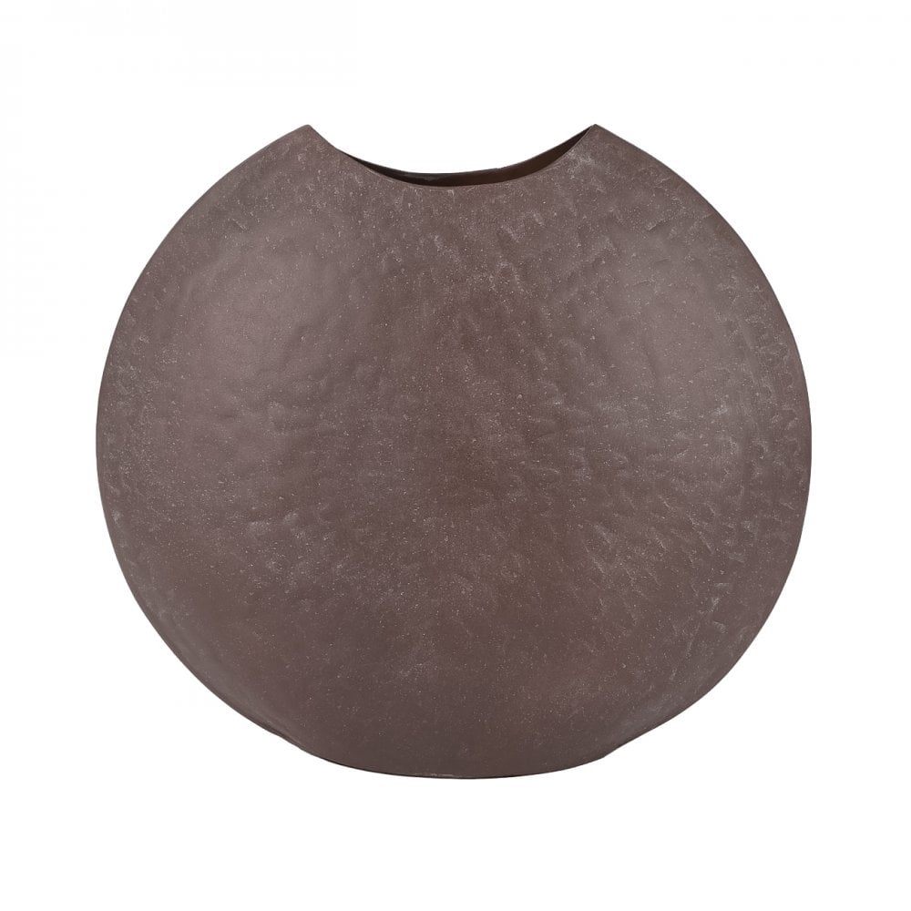 Samui Brown Stonewash Moon Vase by Libra Interiors