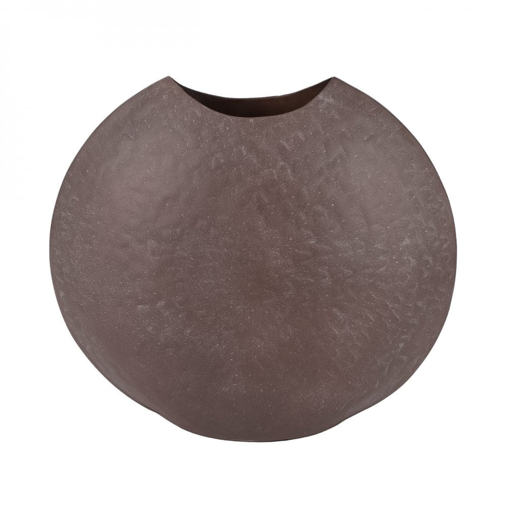 Samui Brown Stonewash Moon Vase by Libra Interiors