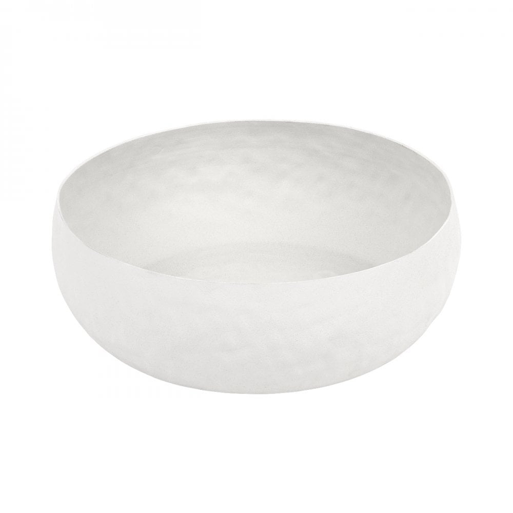 Samui White Stonewash Tall Bowl Medium by Libra Interiors