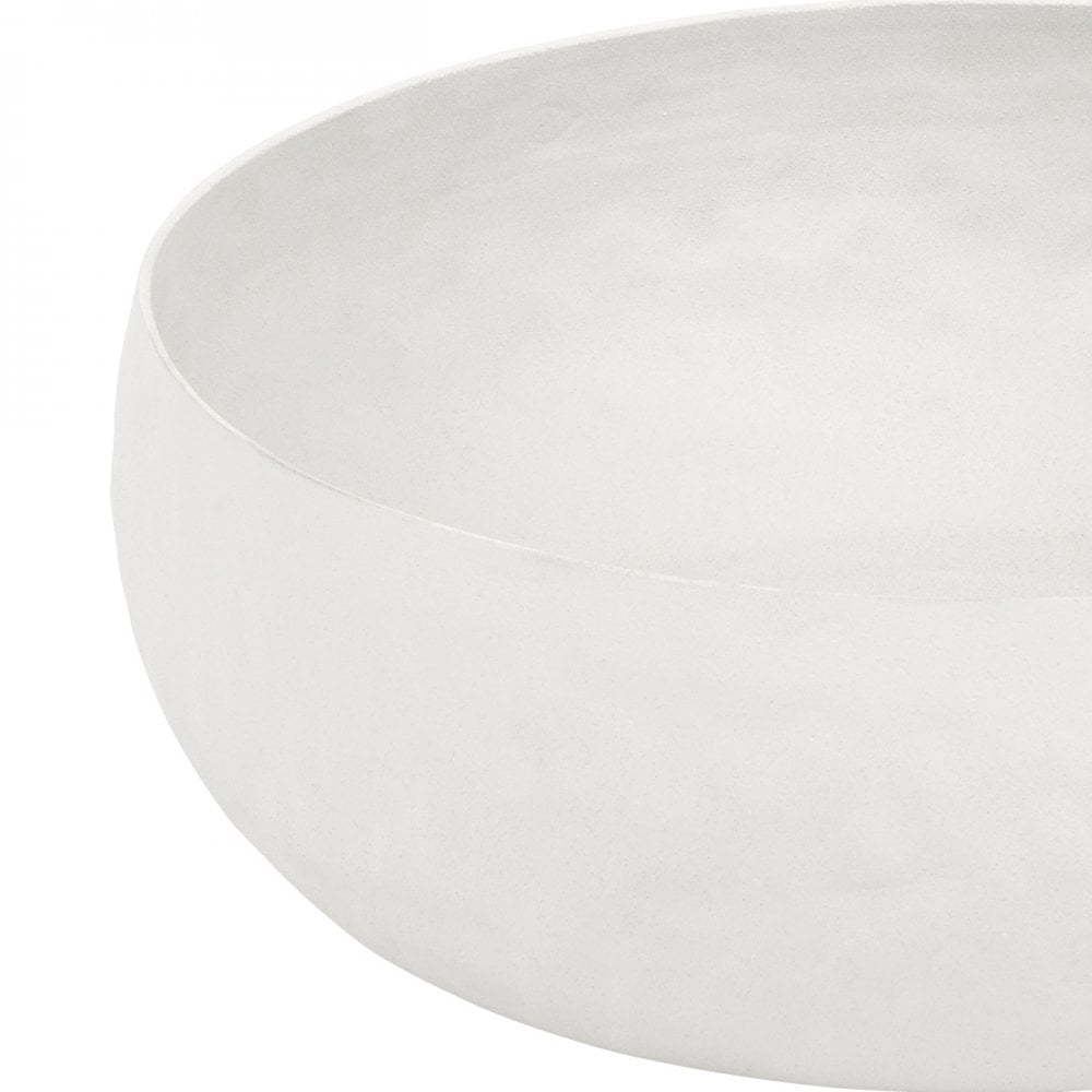 Samui White Stonewash Tall Bowl Medium by Libra Interiors