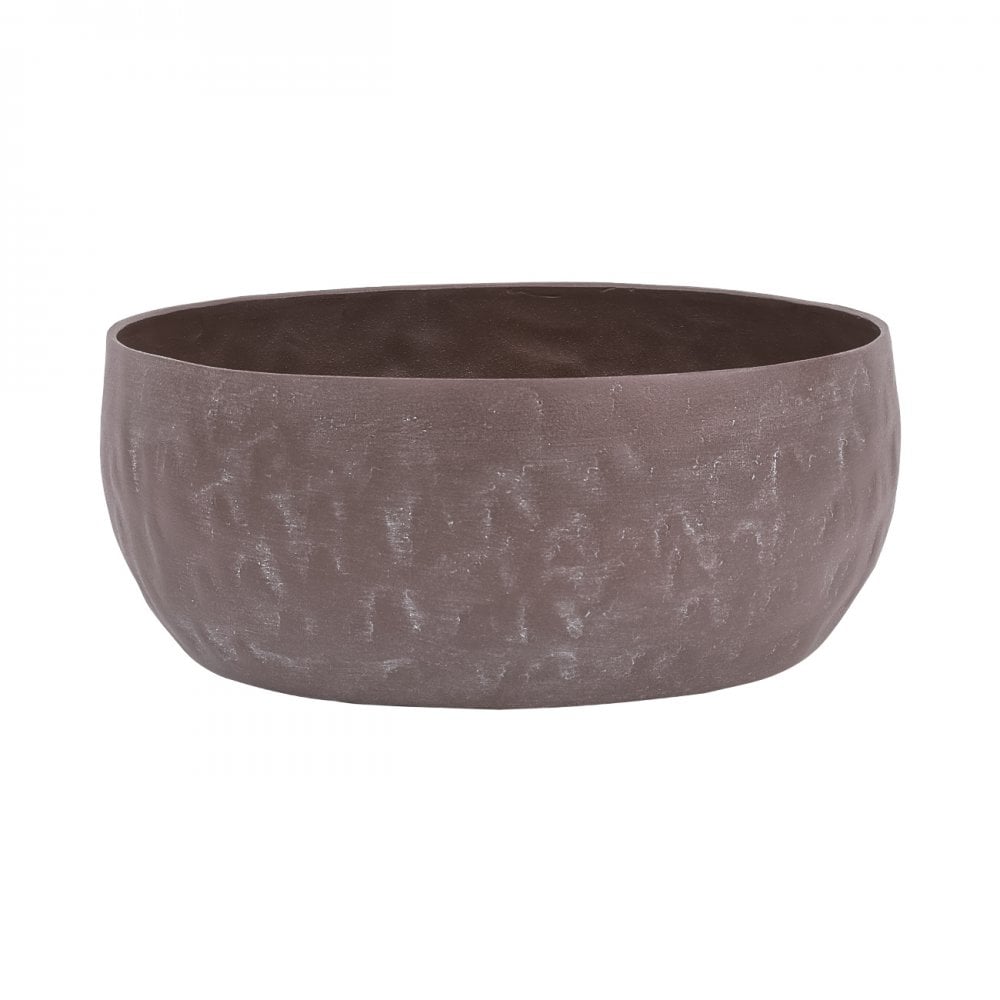 Samui Brown Stonewash Bowl Small by Libra Interiors