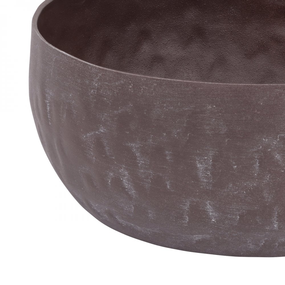 Samui Brown Stonewash Bowl Small by Libra Interiors