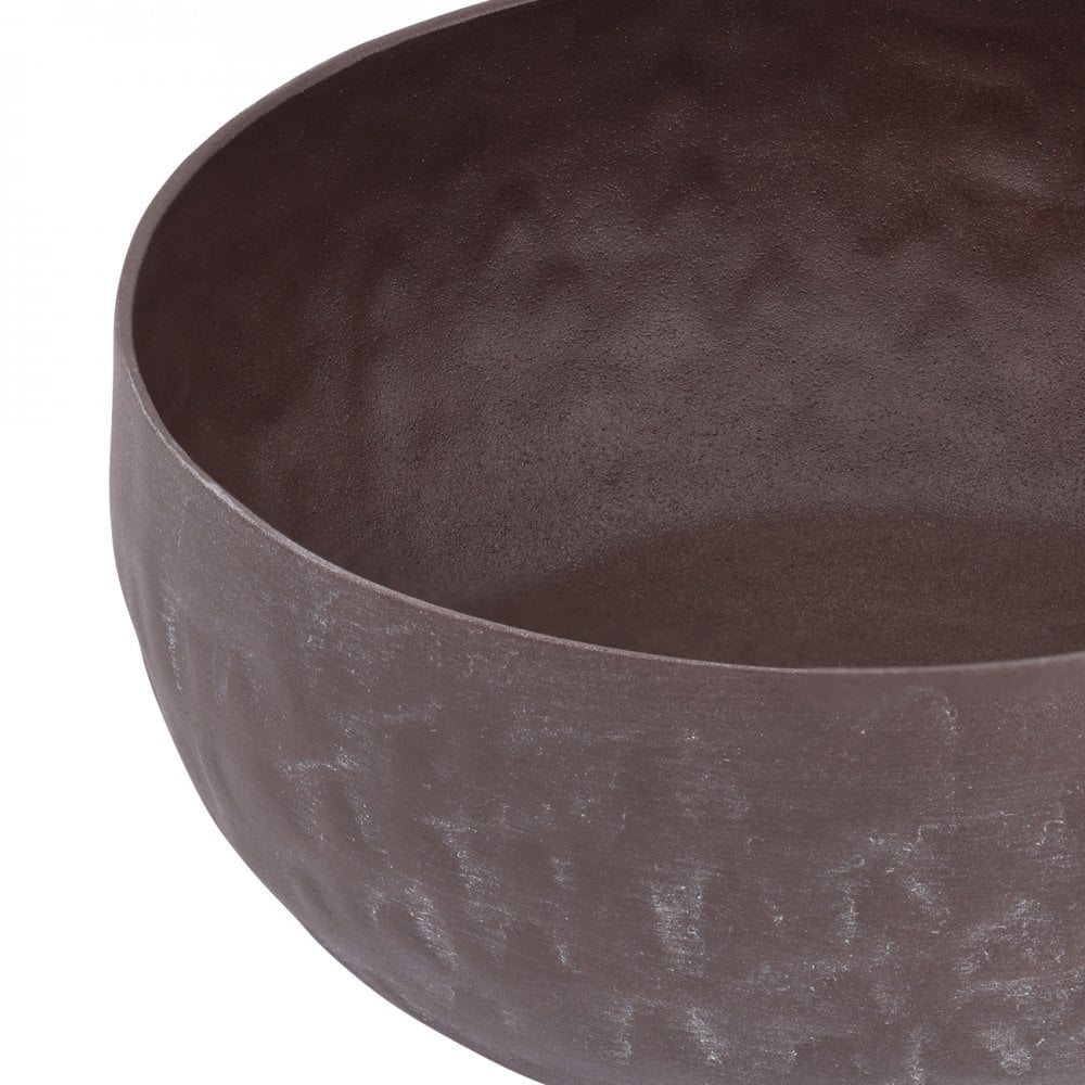 Samui Brown Stonewash Bowl Small by Libra Interiors