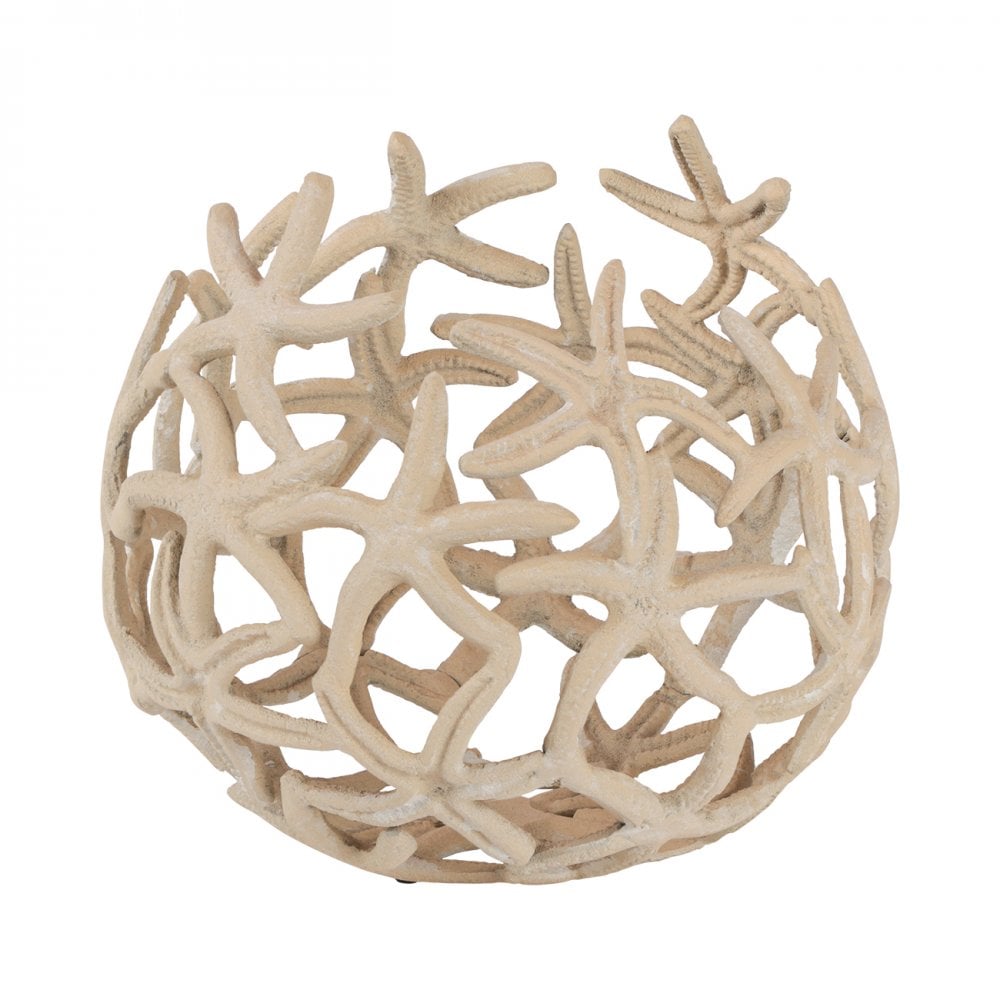 Seaside Starfish Beige Stonewash Deep Bowl by Libra Interiors