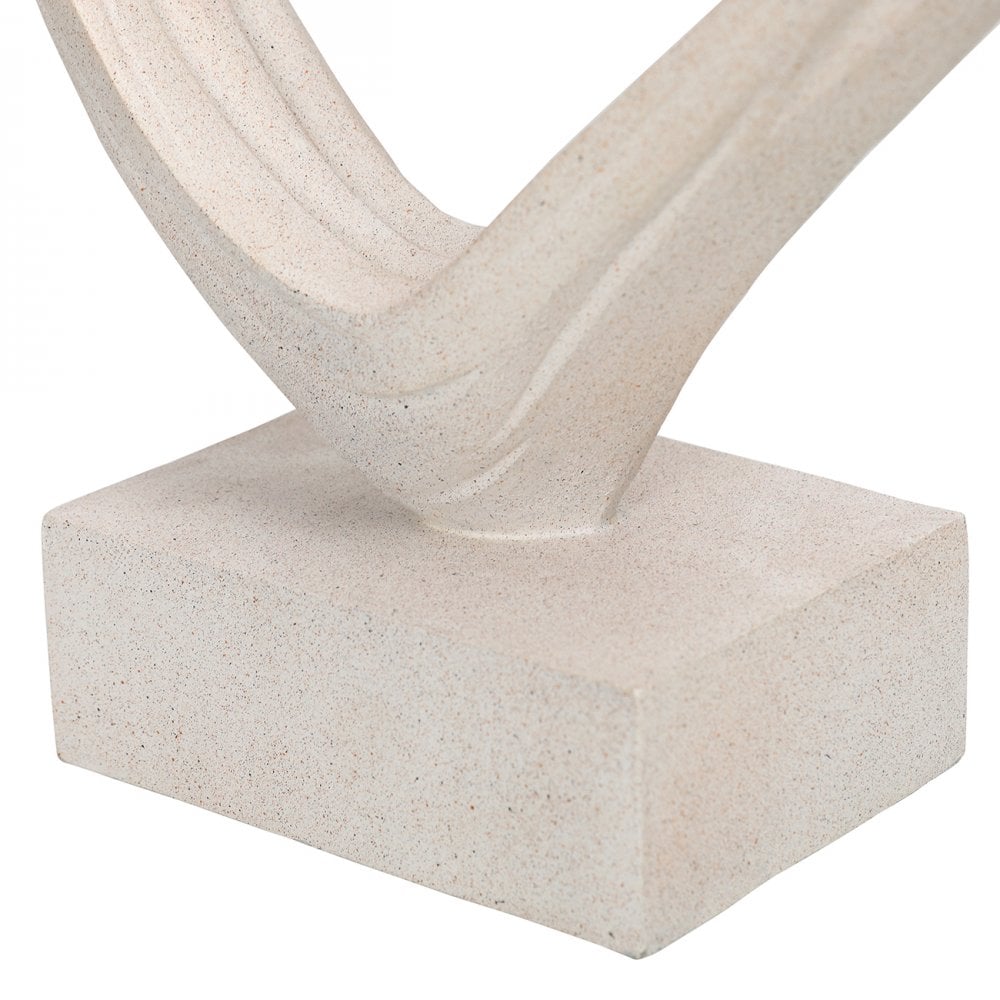 Aven White Sculpted Heart by Libra Interiors