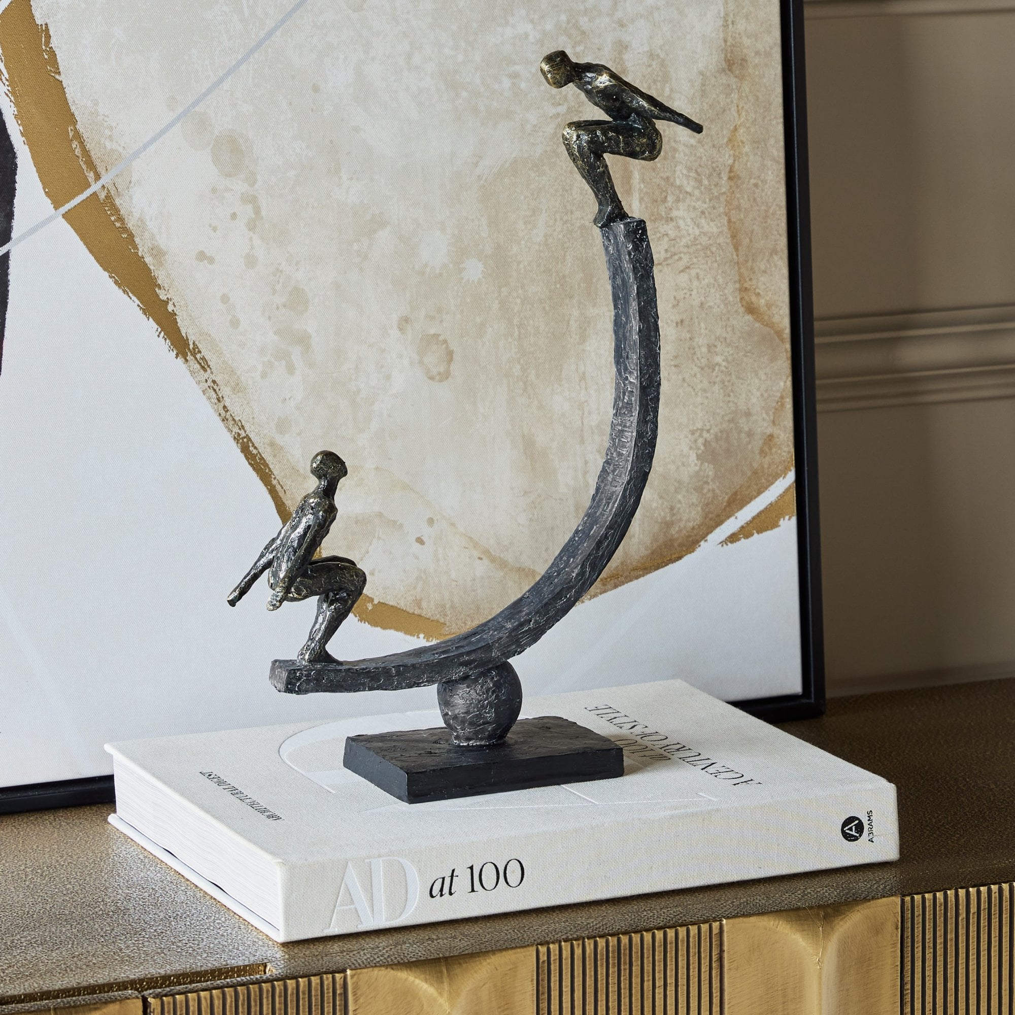 Balancing Act Figures Sculpture by Libra Interiors