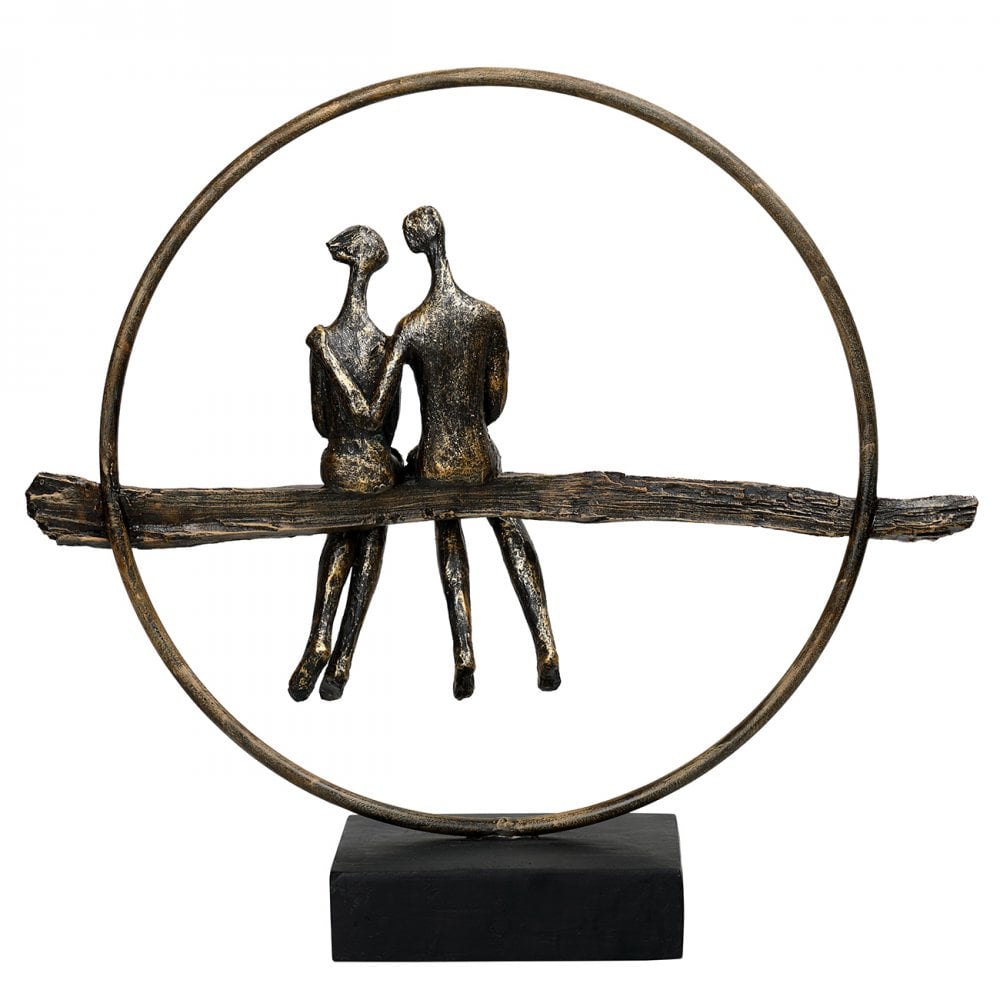 Circle of Life Couple Sculpture by Libra Interiors