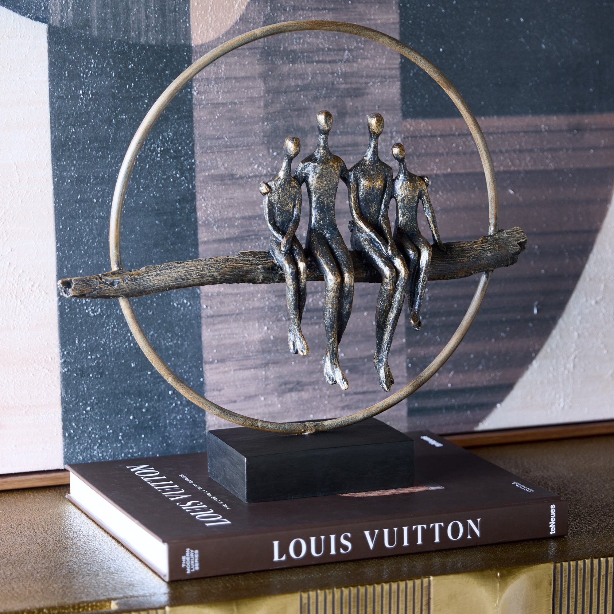 Circle of Life Family Sculpture by Libra Interiors