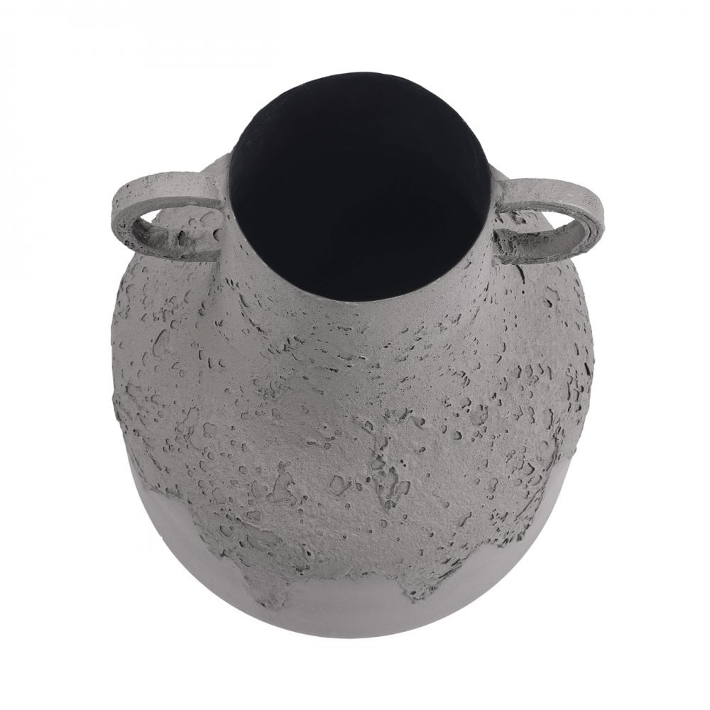 Alora Brown Textured Metal Vase Tall by Libra Interiors