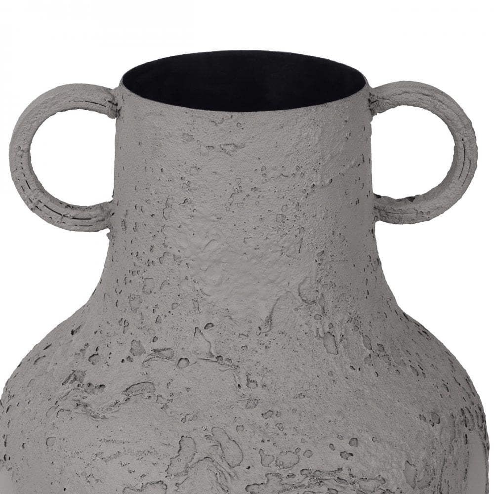 Alora Brown Textured Metal Vase Tall by Libra Interiors