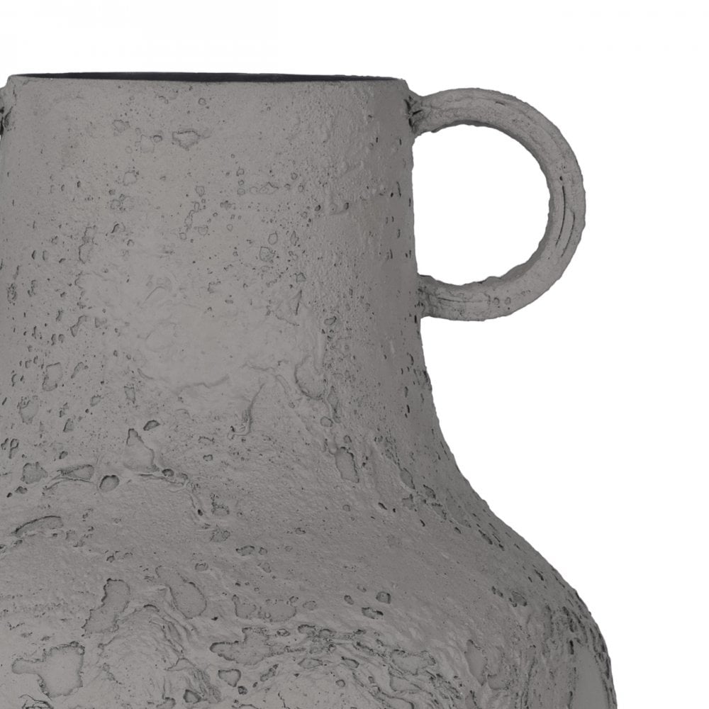 Alora Brown Textured Metal Vase Tall by Libra Interiors